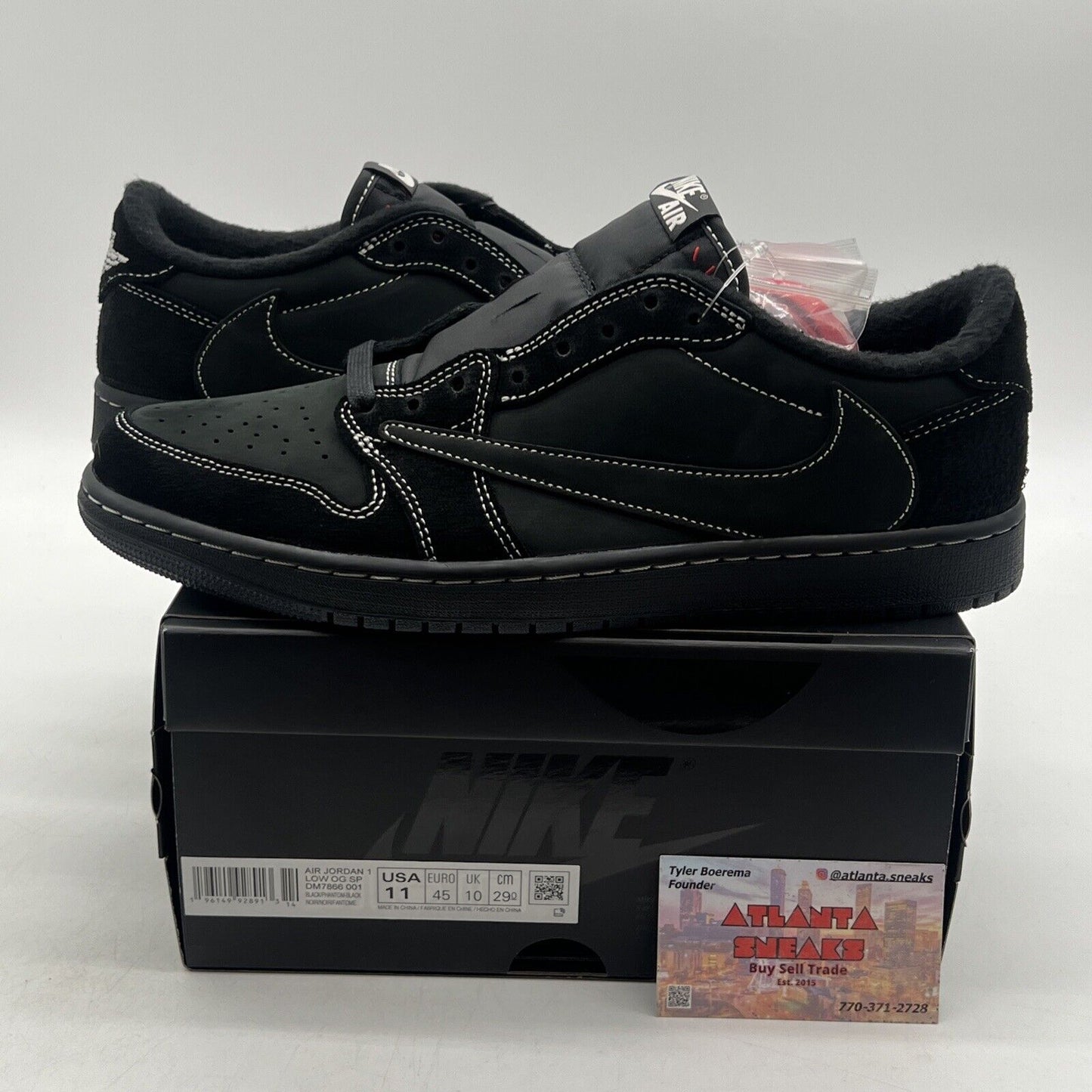 Size 11 - Jordan 1 Retro Low OG SP x Travis Scott Black Phantom (DM7866-001)