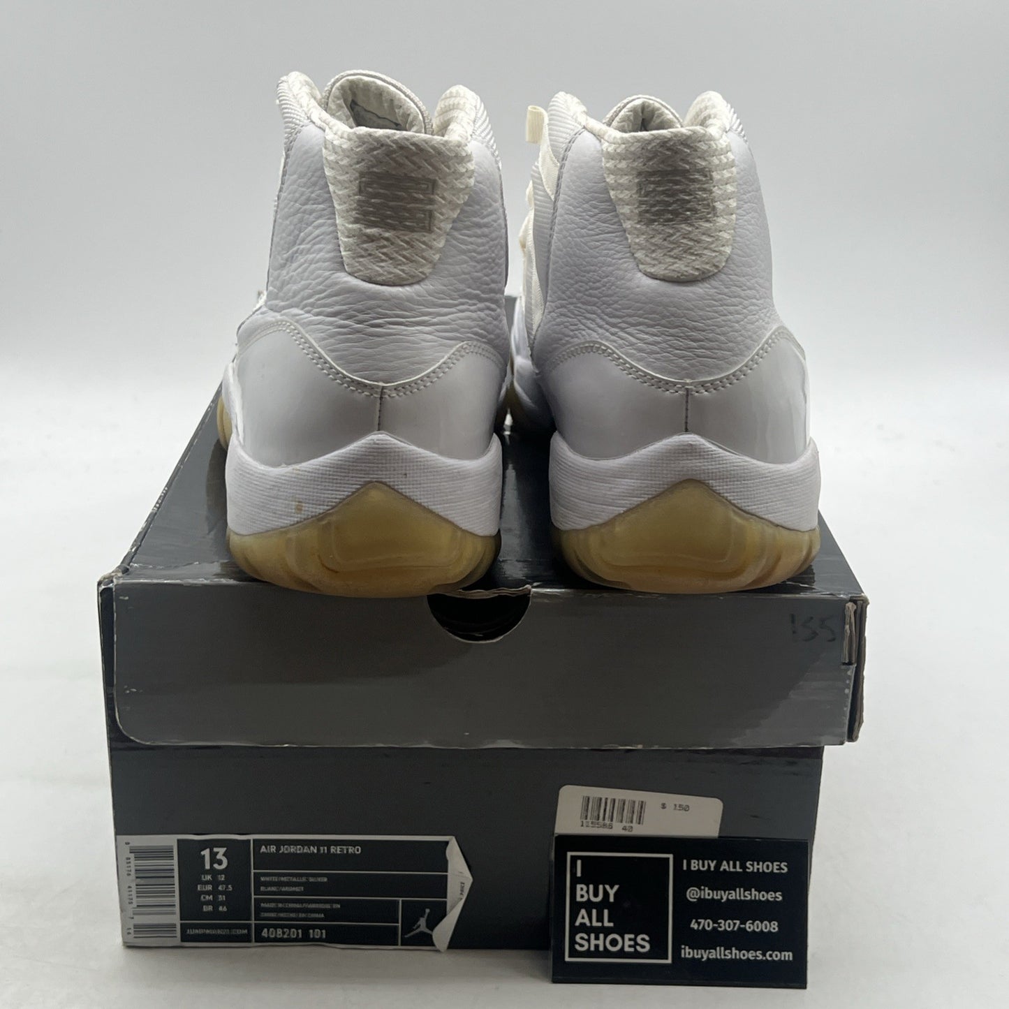 Size 13 - Air Jordan 11 Retro Silver Anniversary (408201-101)