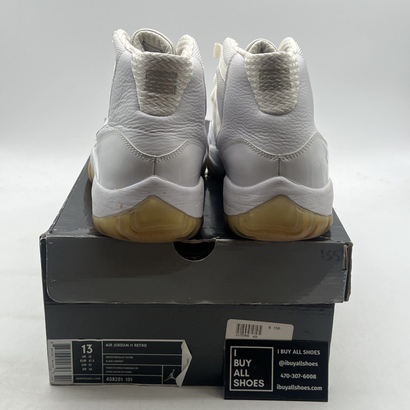 Size 13 - Air Jordan 11 Retro Silver Anniversary (408201-101)