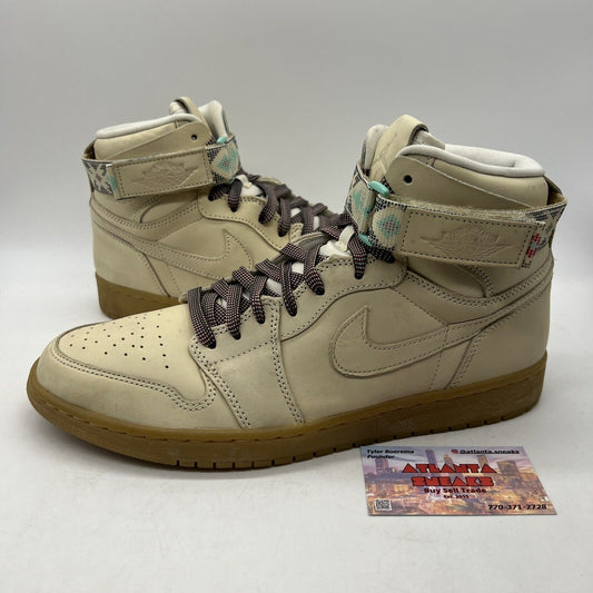 Size 12 - Air Jordan 1 Retro Hi Strap N7 Gum Leather Suede  (AR4410-207)