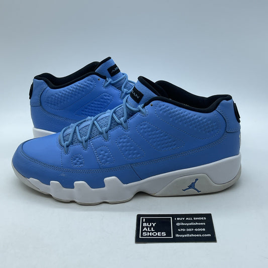 Size 11.5 - Air Jordan 9 Retro Low Pantone Blue Black Leather (832822-401)