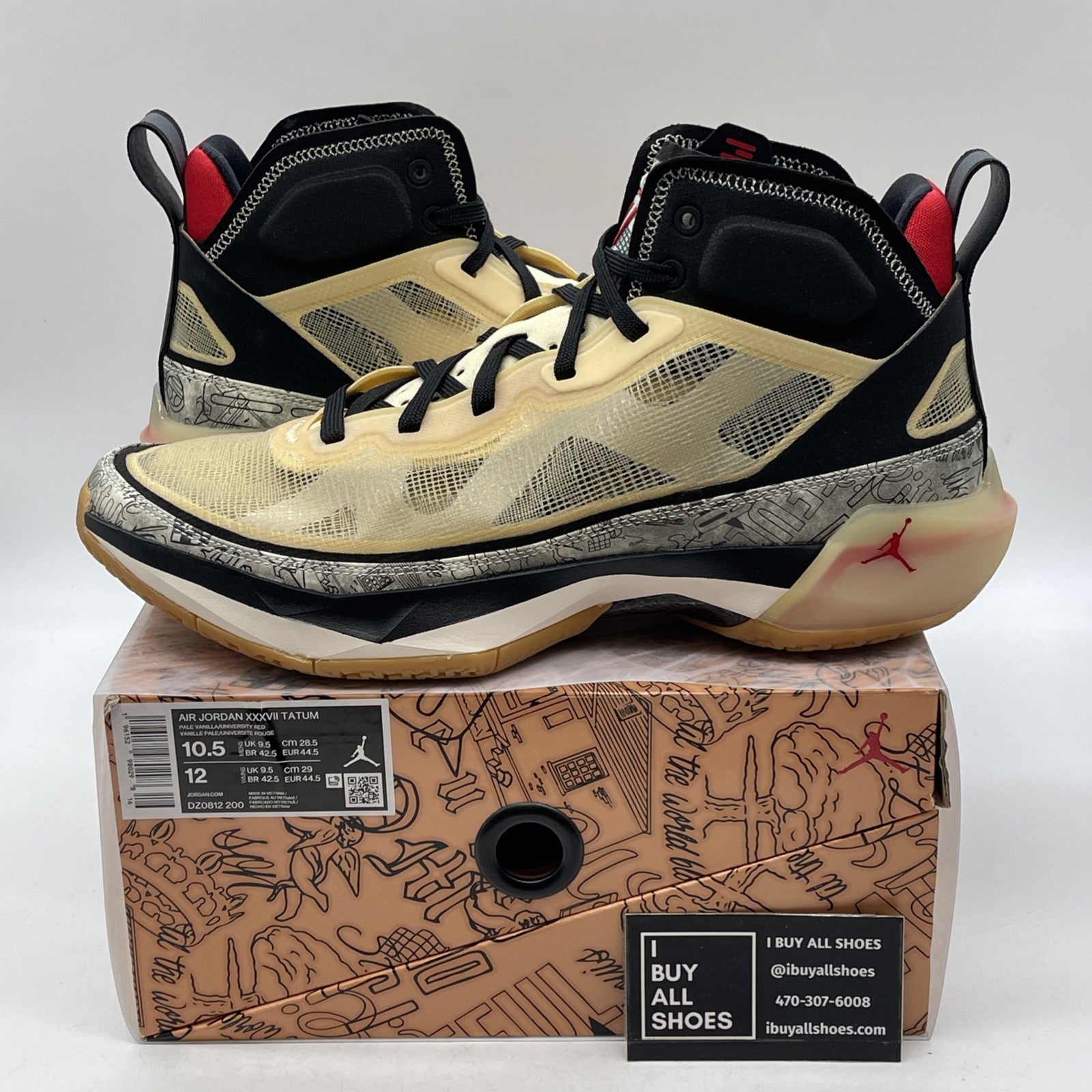 Size 10.5 - Jayson Tatum x Air Jordan 37 Tattoo (DZ0812-200)