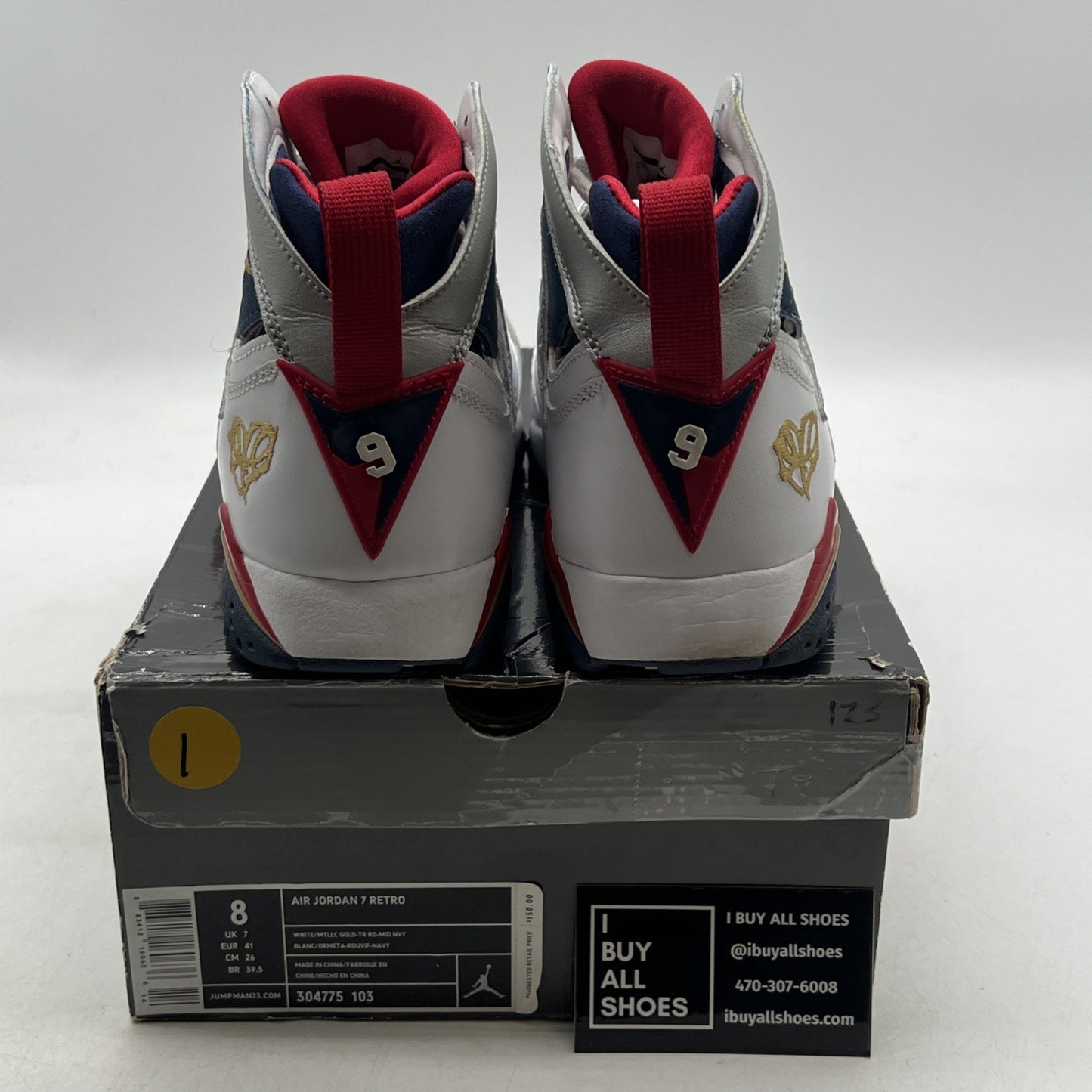 Size 8 - Air Jordan 7 Retro For The Love Of The Game (304775-103)