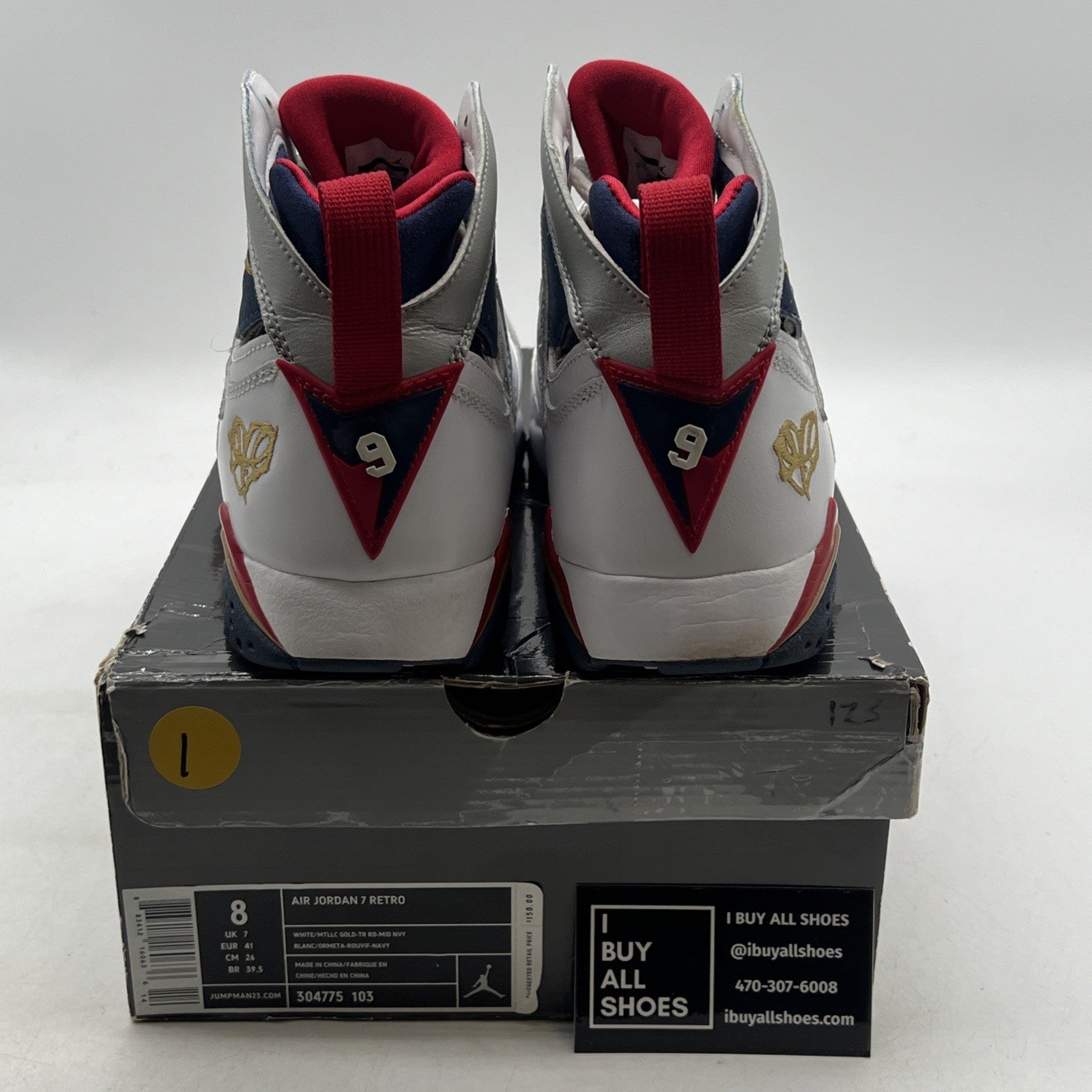 Size 8 - Air Jordan 7 Retro For The Love Of The Game (304775-103)