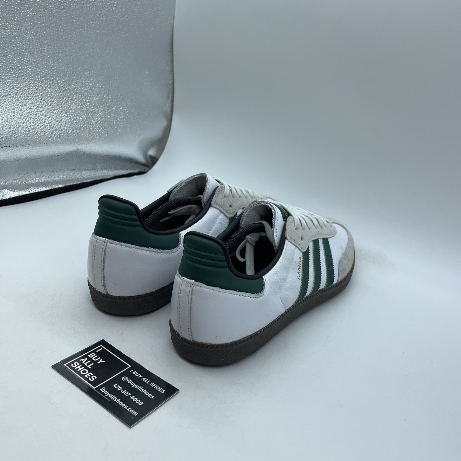 Size 14 - adidas Samba ADV White College Green (GY6940)