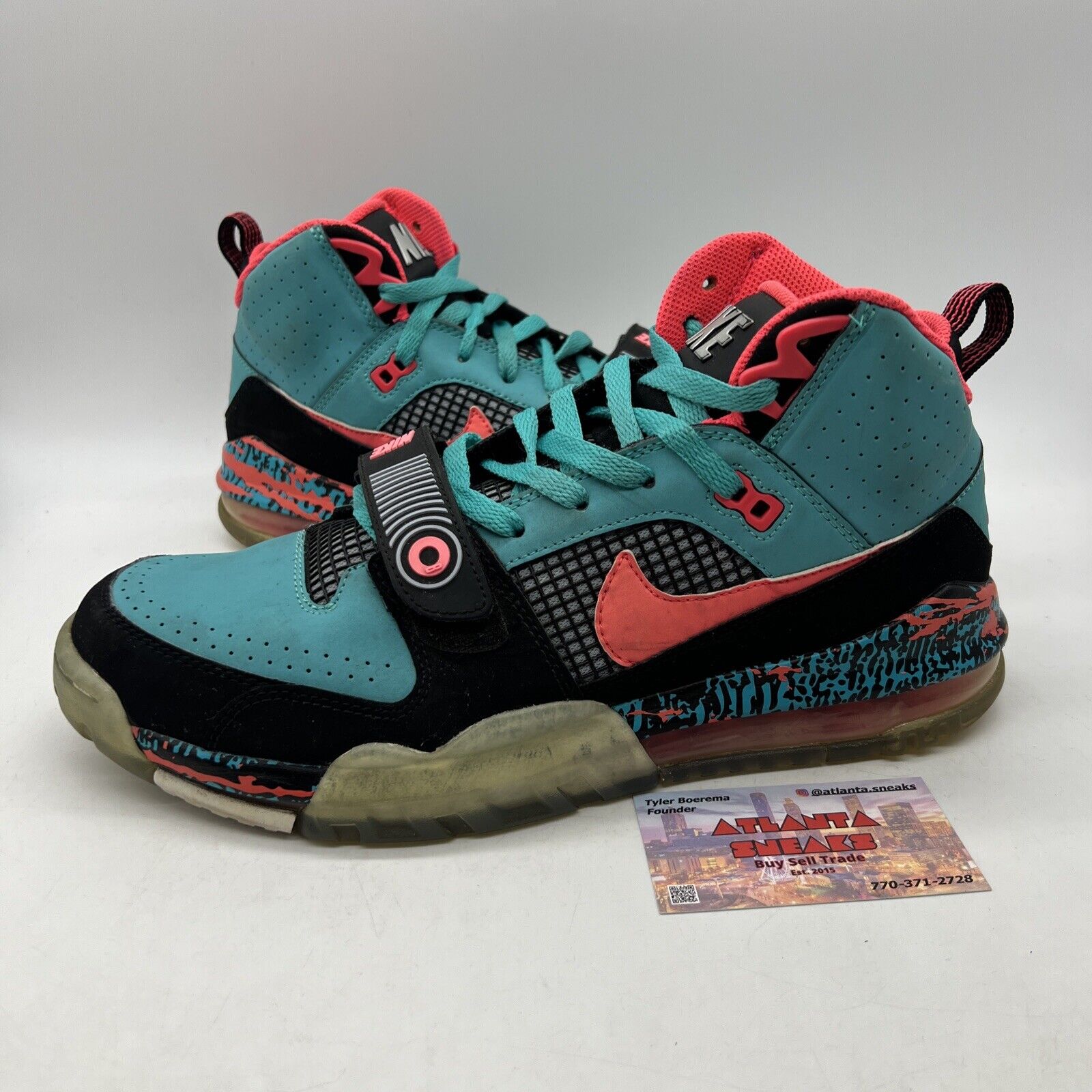 Size 10.5 - Nike Air Max Bo Jax PRM Hyper Jade Pink Black Aqua (654479-300)