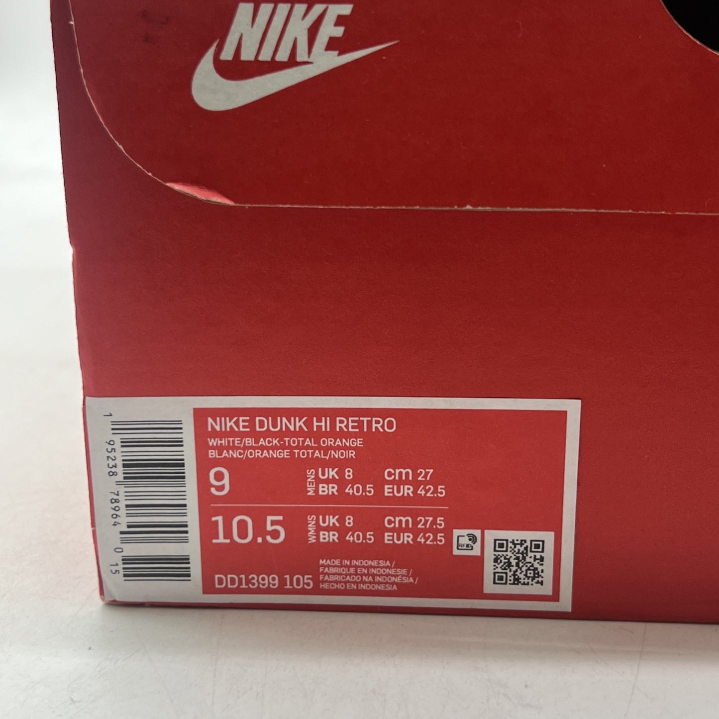 Size 9 - Nike Dunk High Black White (DD1399-105)