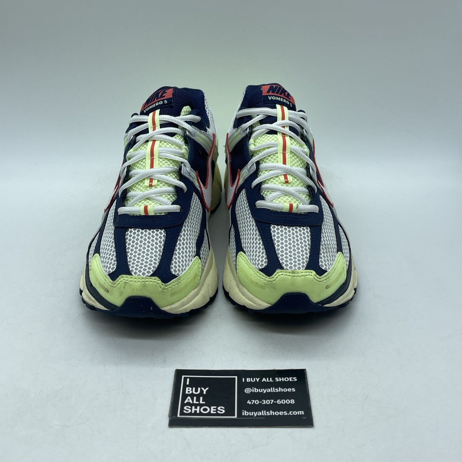 Size 9 - Nike Air Zoom Vomero 5 Barely Volt Midnight Navy (IB4004-701)