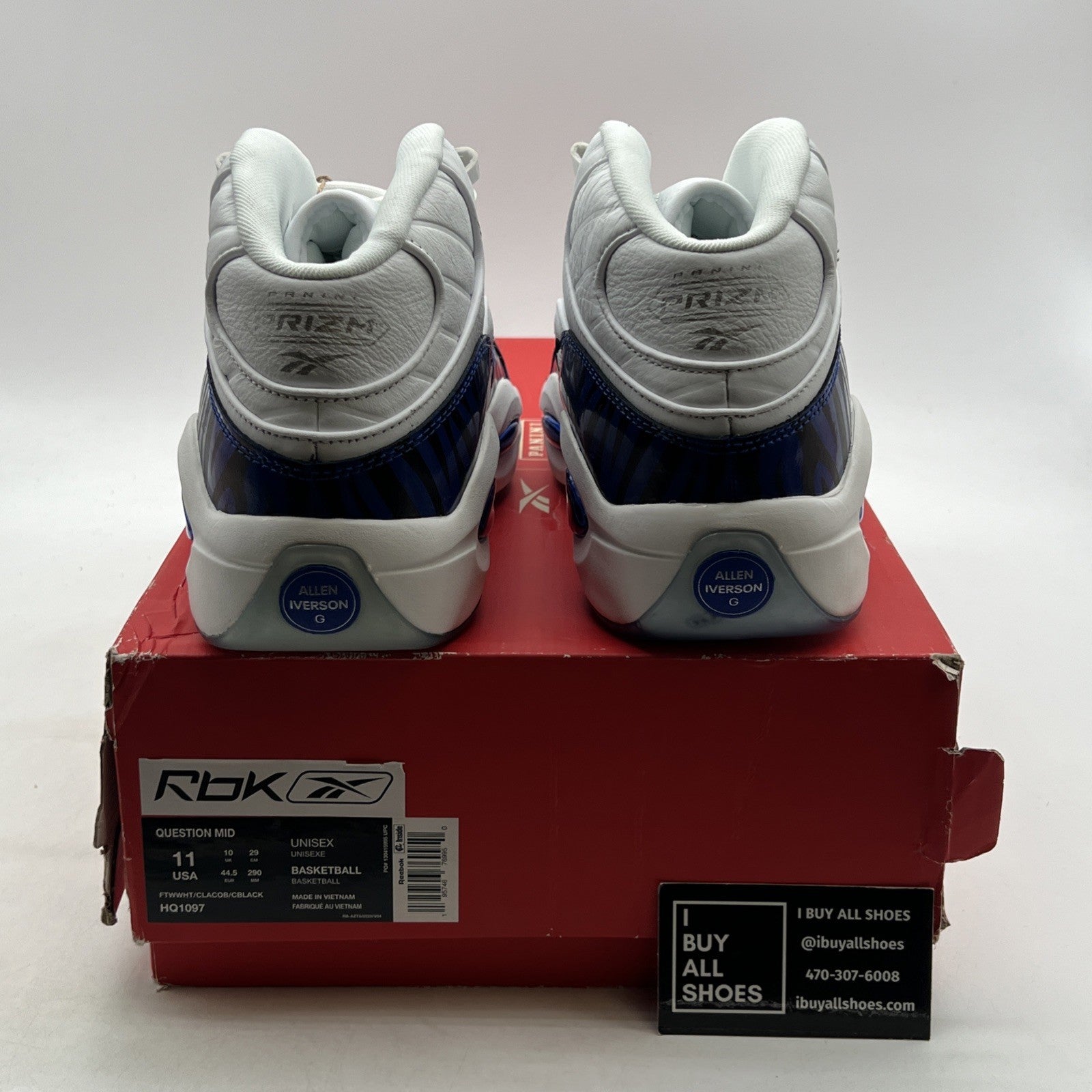 Size 11 - Reebok Panini x Question Mid Tiger Prizm (HQ1097)