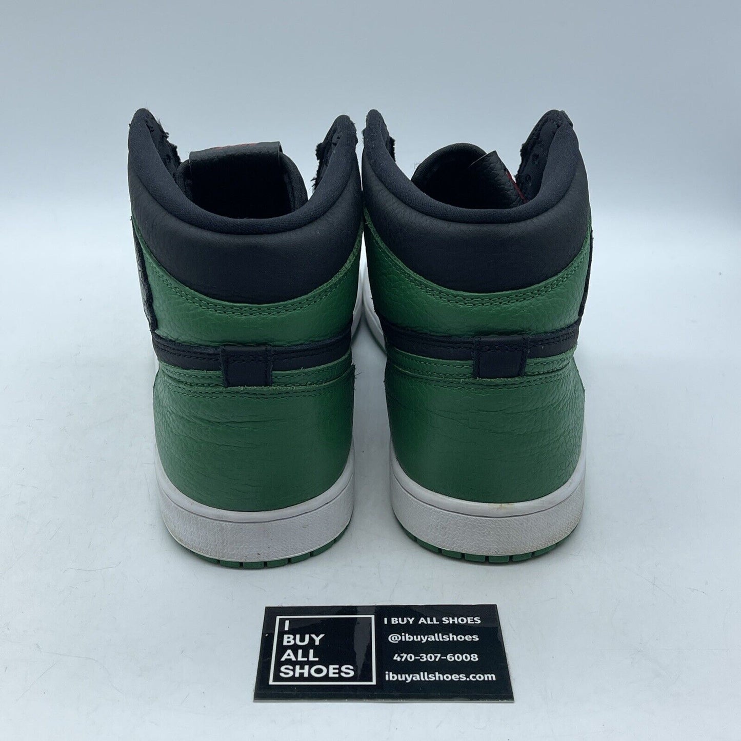 Size 11 - Jordan 1 Retro OG High Pine Green 2.0 Black Leather (555088-030)