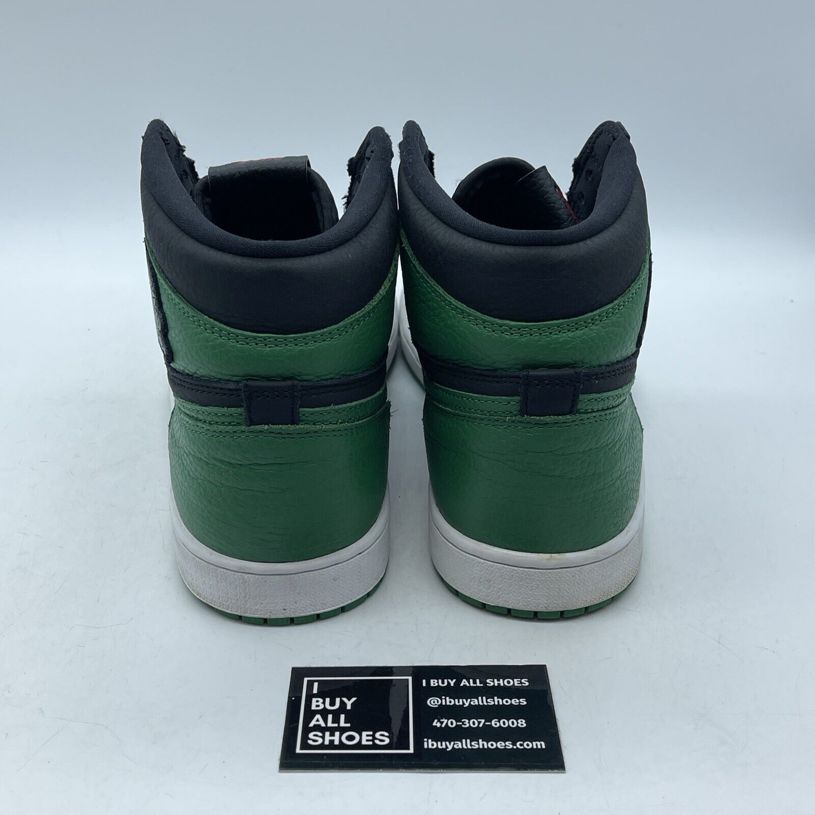 Size 11 - Jordan 1 Retro OG High Pine Green 2.0 Black Leather (555088-030)