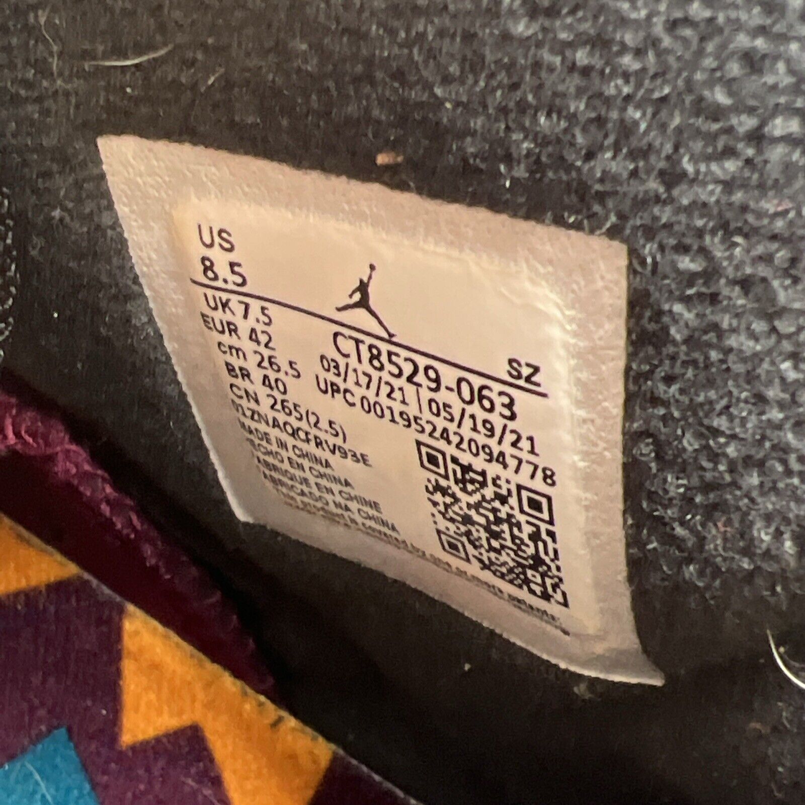Size 8.5 - Air Jordan 6 Bordeaux (CT8529-063)