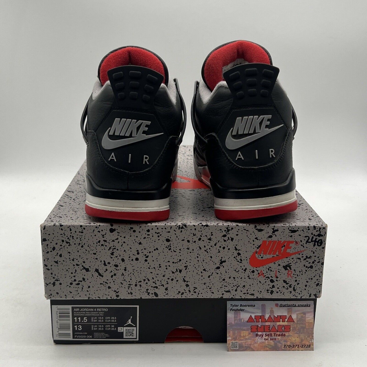 Size 11.5 - Air Jordan 4 Retro Bred Reimagined (FV5029-006)