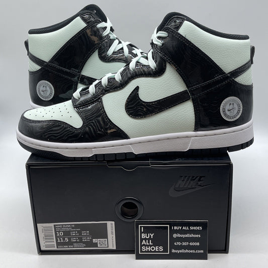 Size 10 - Nike Dunk SE High All Star 2021 White Black Leather (DD1398-300)