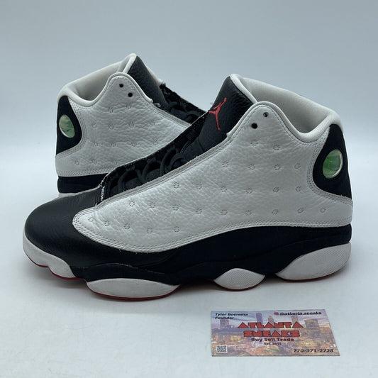 Size 9.5 - Air Jordan 13 Retro 2013 He Got Game Red White Black (309259-104)