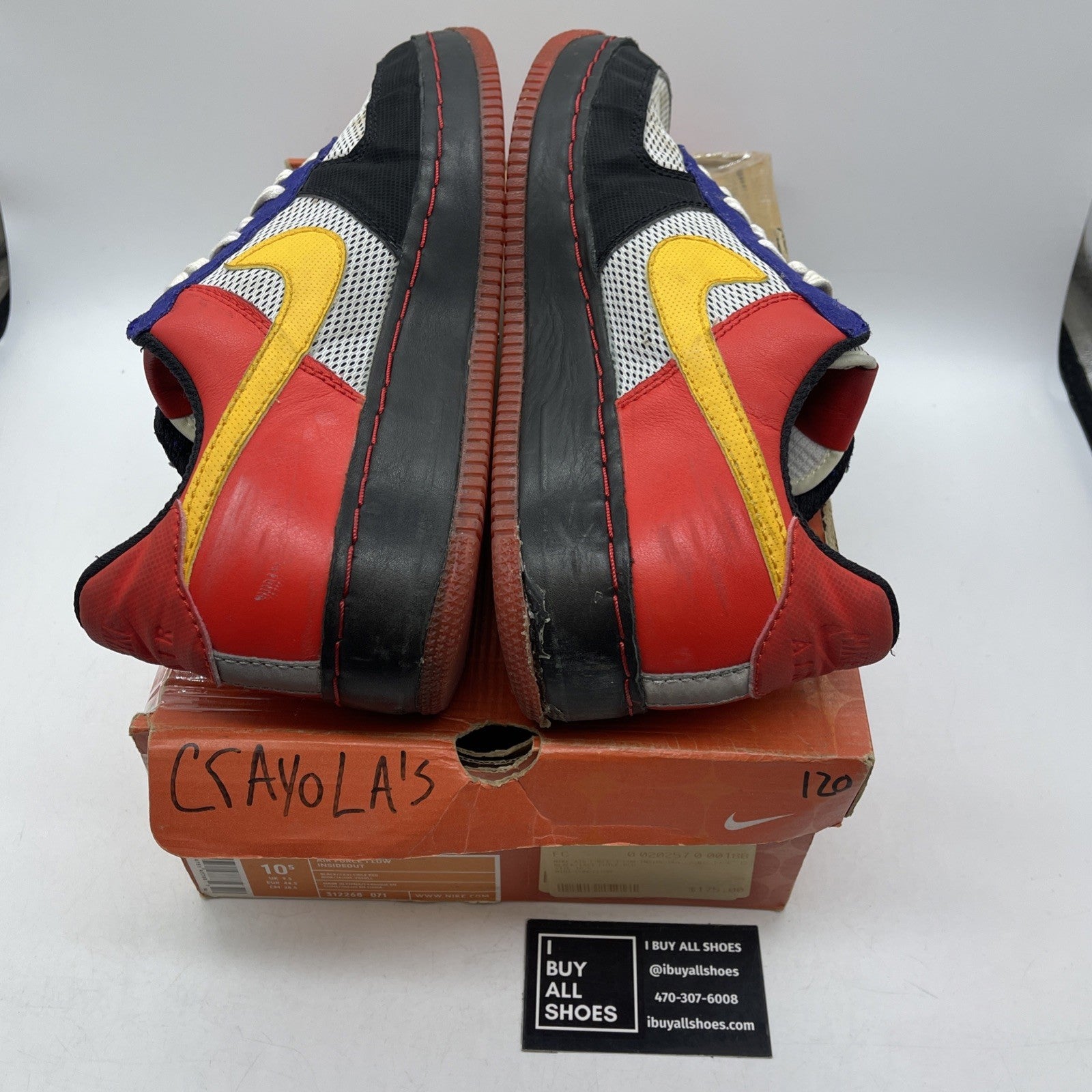 Size 10.5 - Nike Air Force 1 Inside Out Low Albis Pack Suede (312268-071)