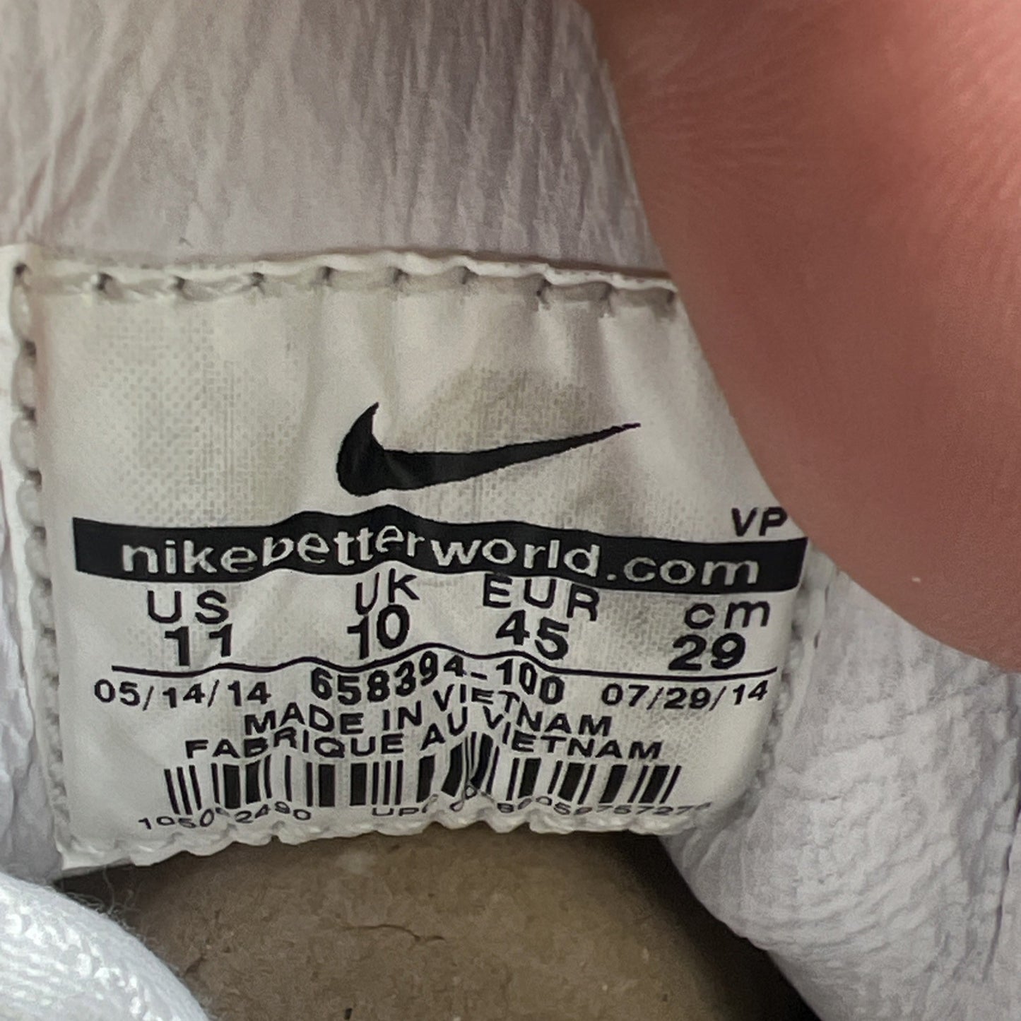 Size 11 - Nike Air Python White (658394-100)