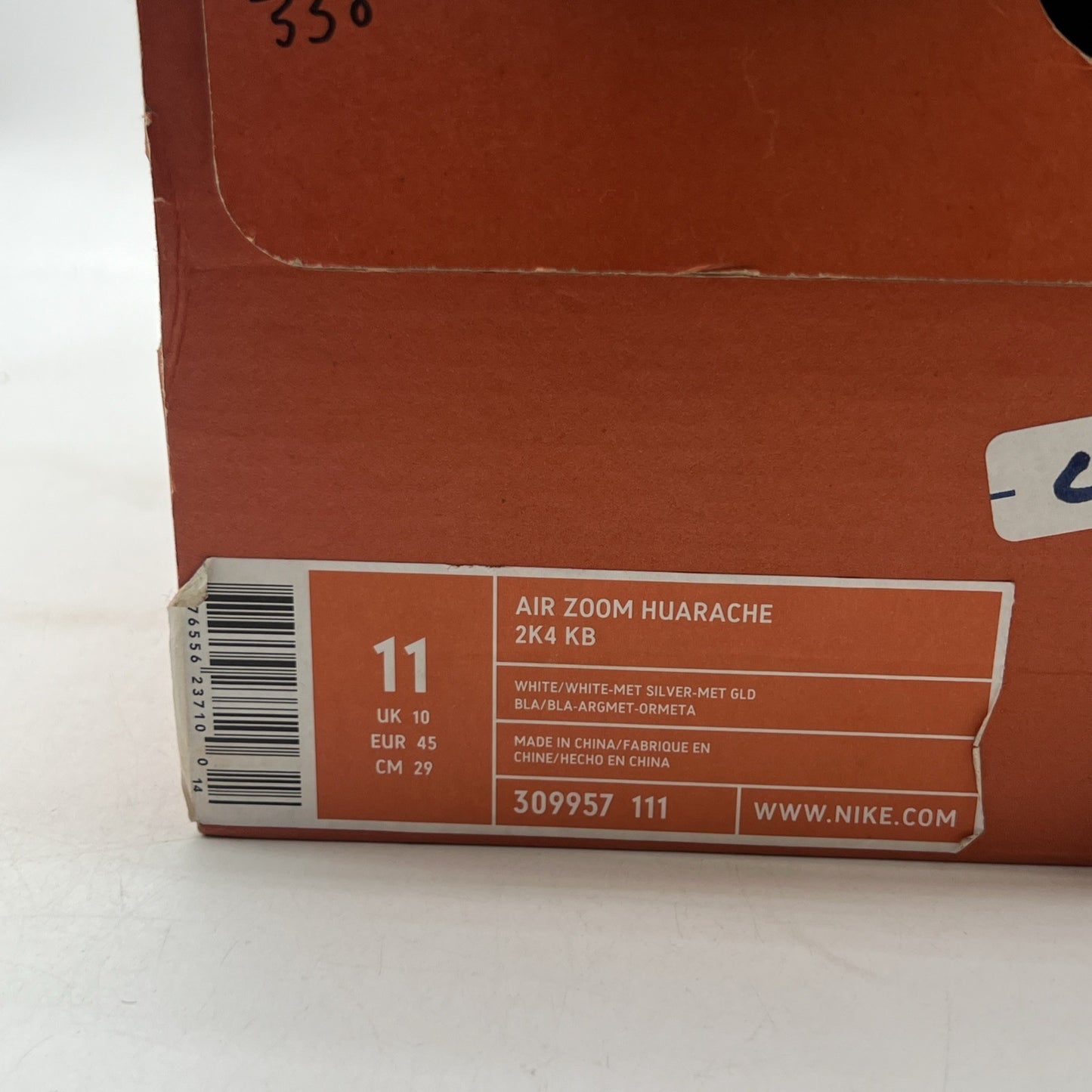 Size 11 - Nike Air Zoom Huarache 2K4 KB Kobe Laser (309957-111)