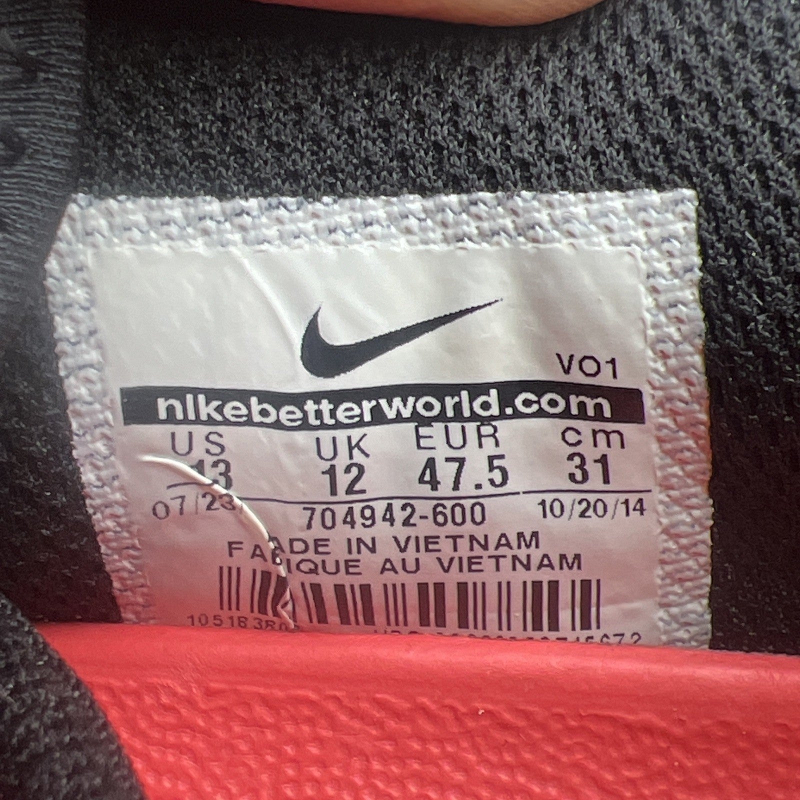 Size 13 - Nike Kobe Mentality Bright Crimson (709942-600)