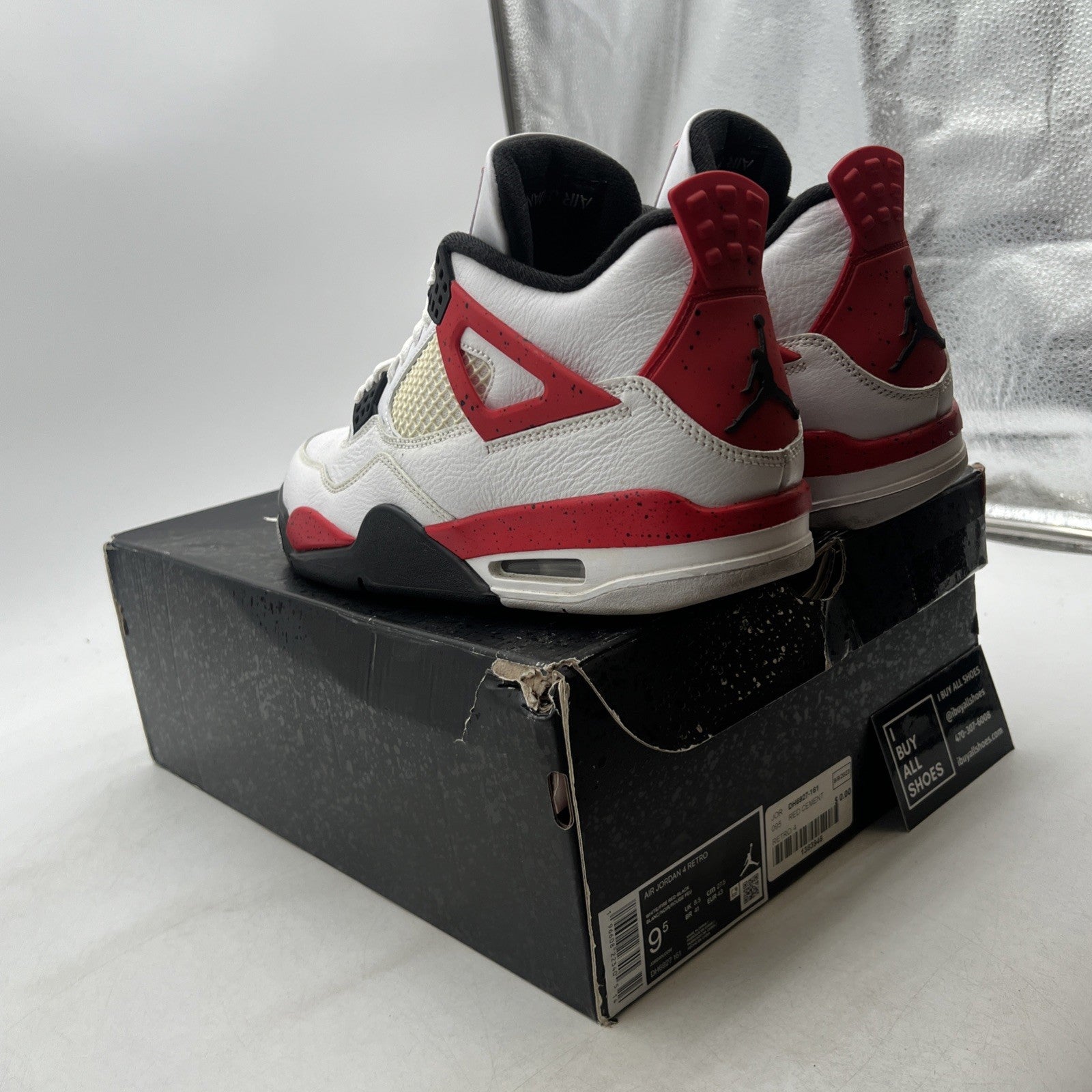 Size 9.5 - Air Jordan 4 Retro Mid Red Cement (DH6927-161)
