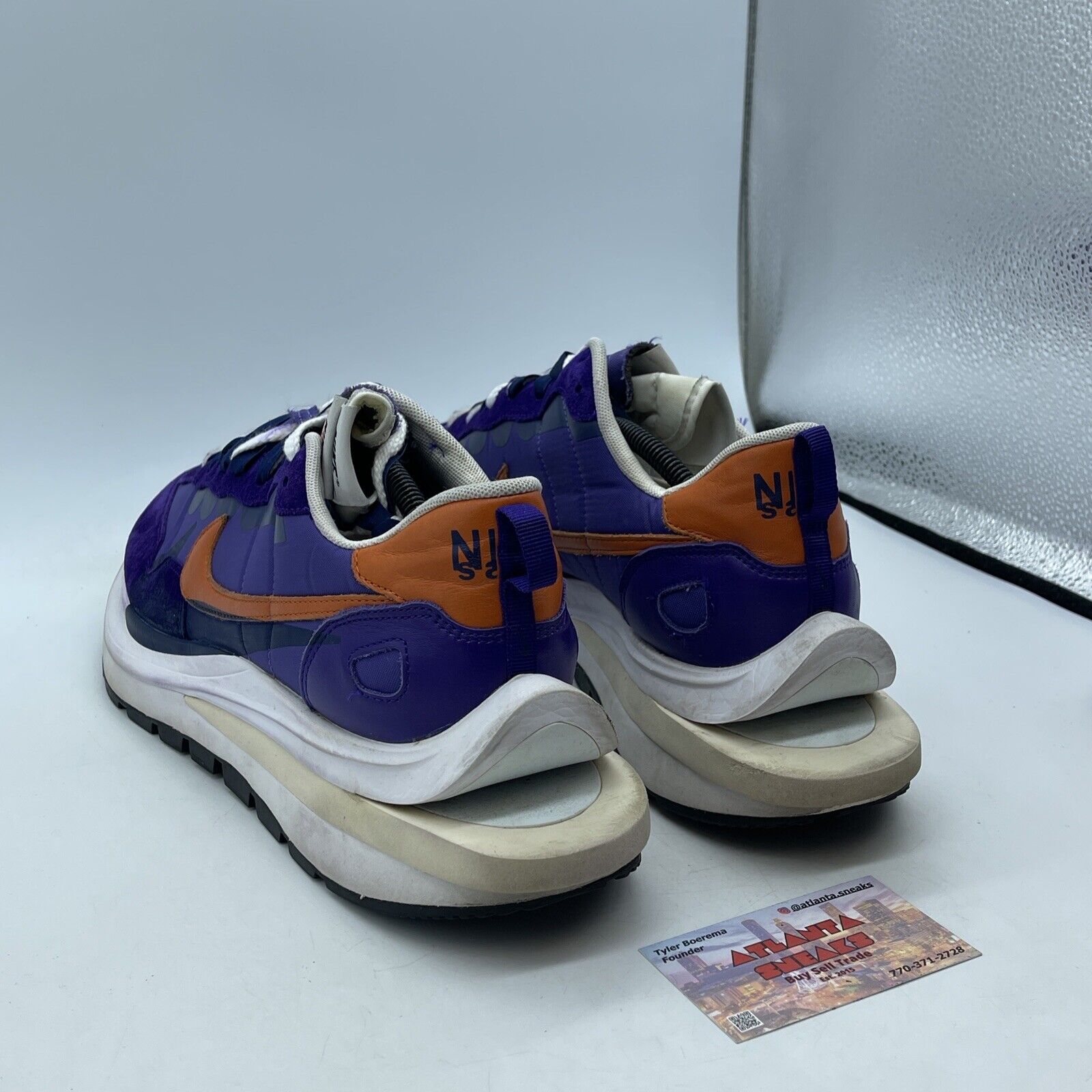 Size 12 - Nike sacai x VaporWaffle Dark Iris Purple Suede Leather (DD1875-500)