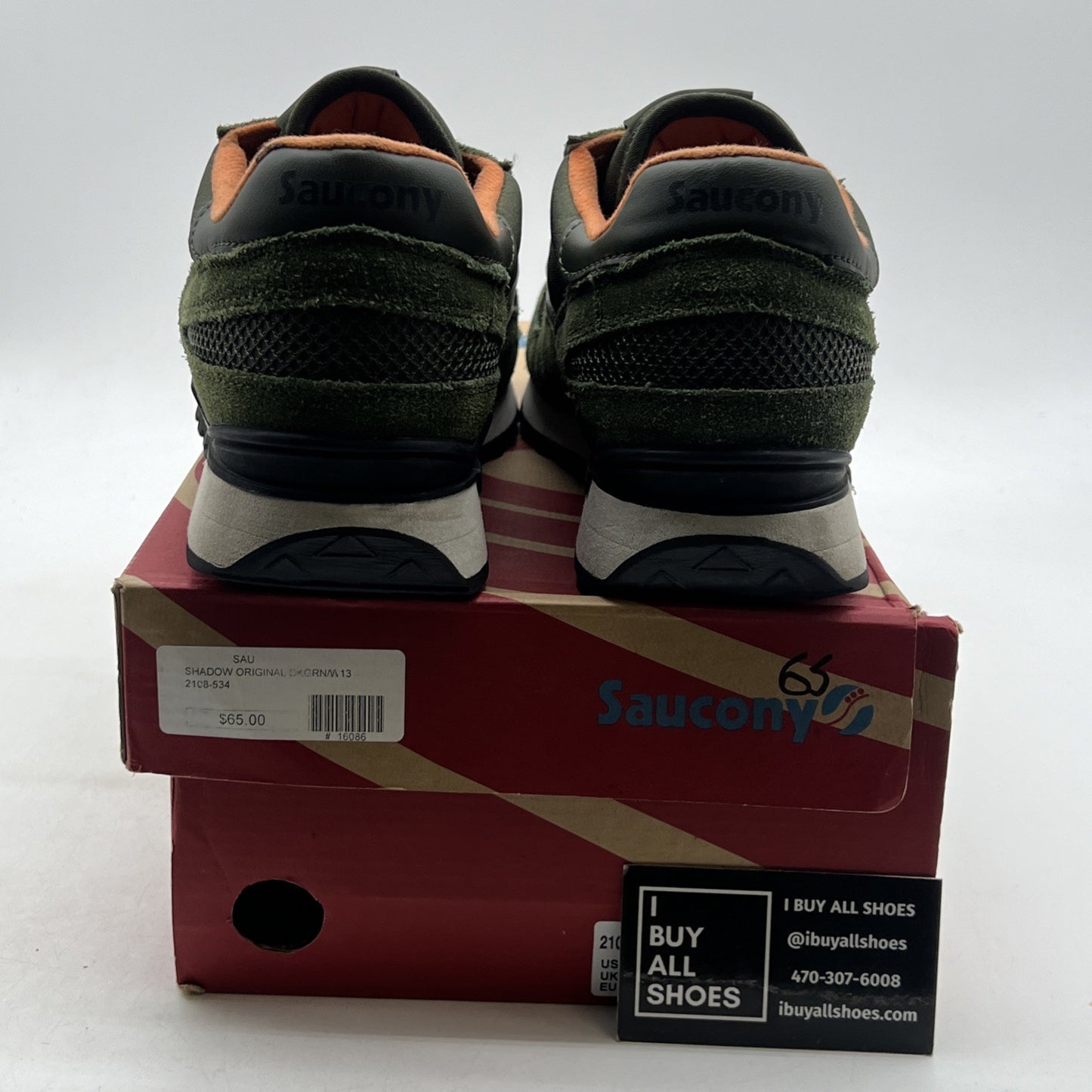 Size 13 - Saucony Shadow Shoes Green Athletic Sneakers Shoes (S2108-534)