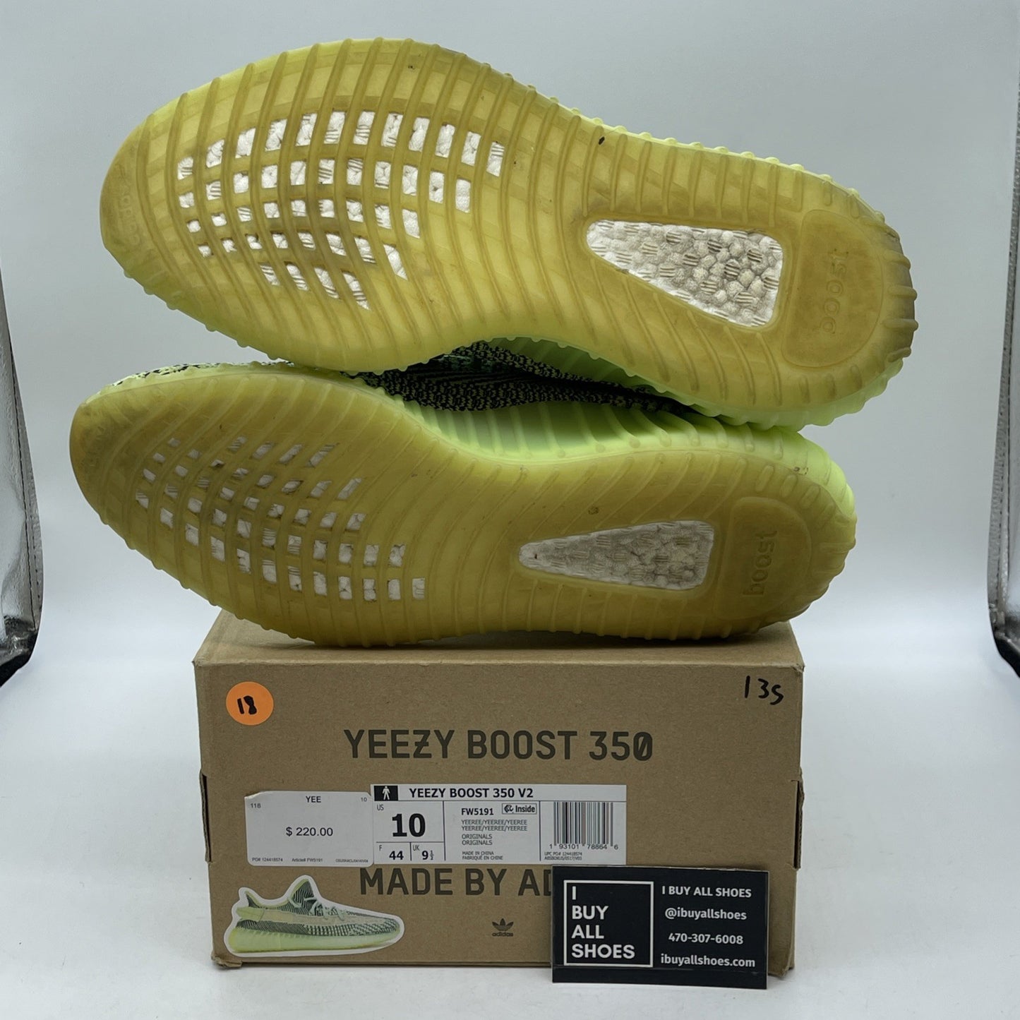 Size 10 - adidas Yeezy Boost 350 V2 Yeezreel Non-Reflective Black (FW5191)