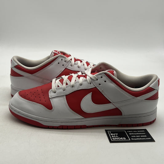 Size 14 - Nike Dunk Low Championship Red (DD1391-600)