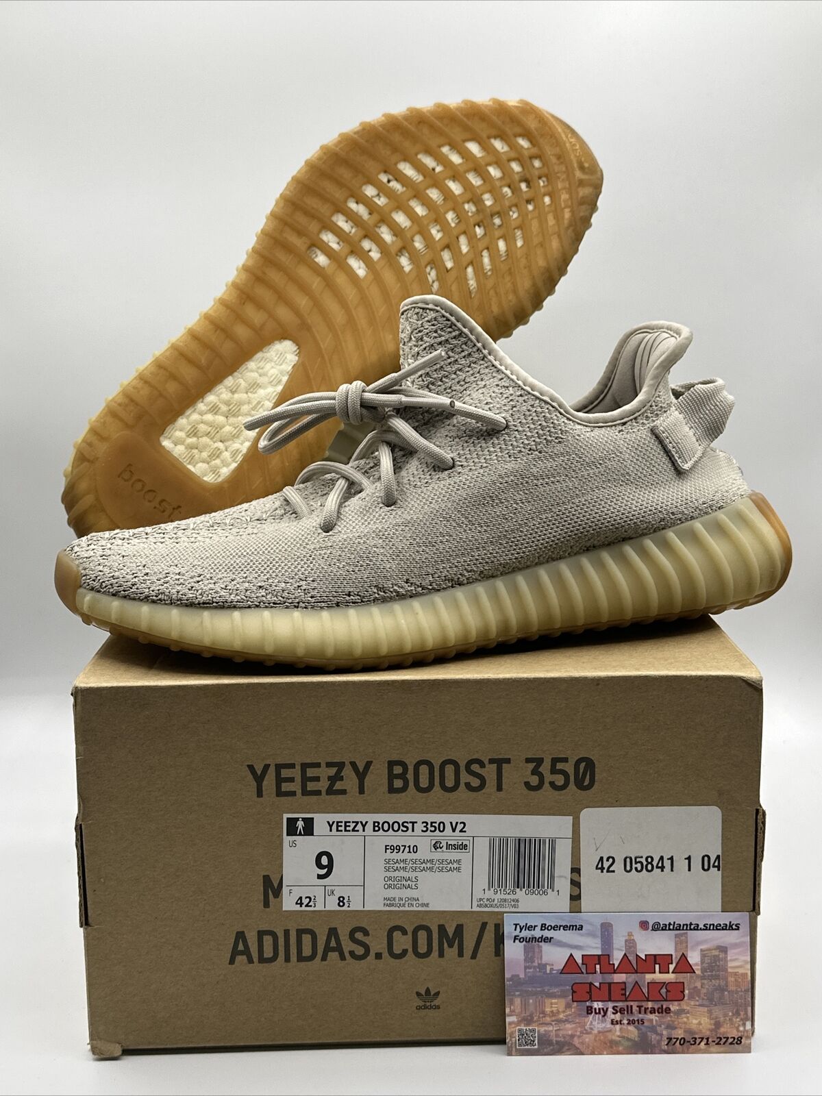 Size 9 - adidas Yeezy Boost 350 V2 Sesame