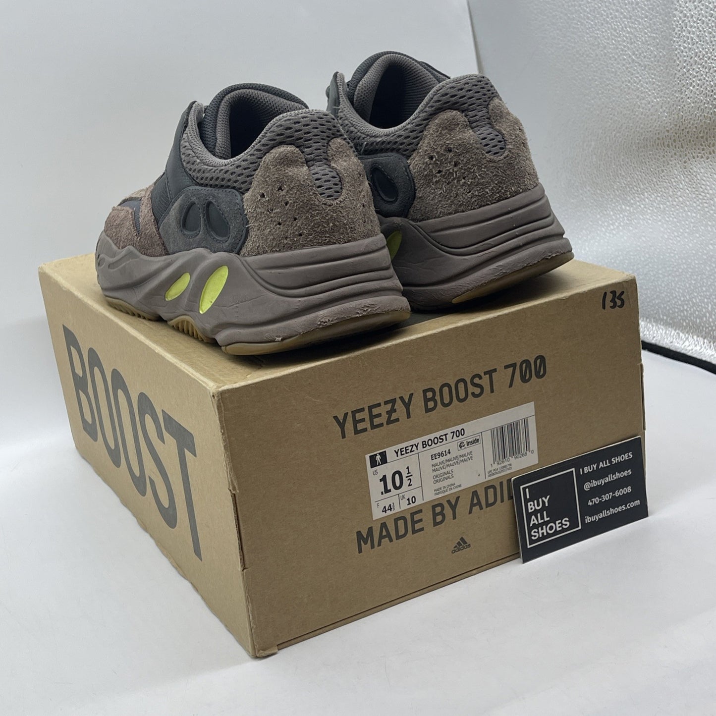 Size 10.5 - adidas Yeezy Boost 700 V1 Mauve Brown Suede Leather (EE9614)