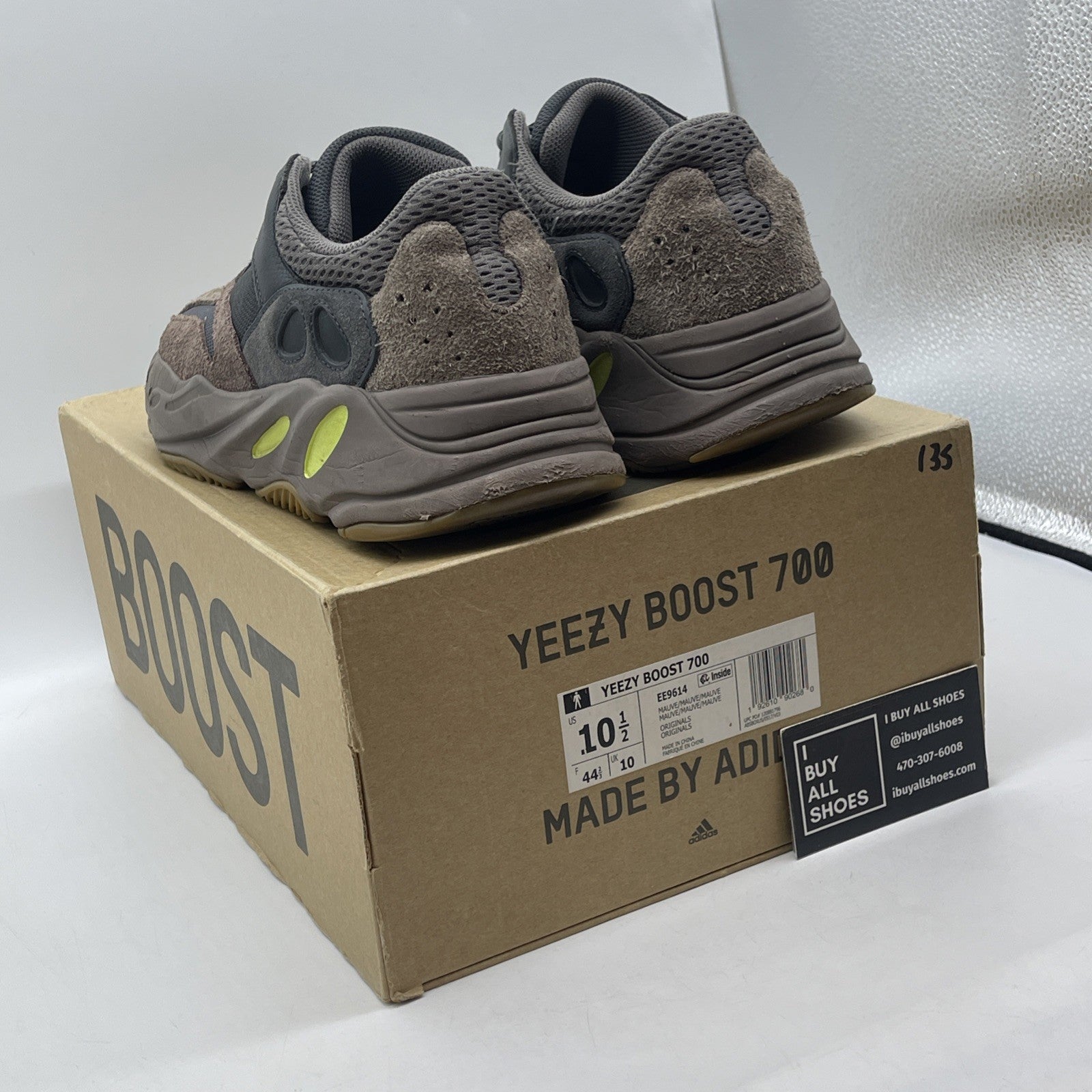 Size 10.5 - adidas Yeezy Boost 700 V1 Mauve Brown Suede Leather (EE9614)