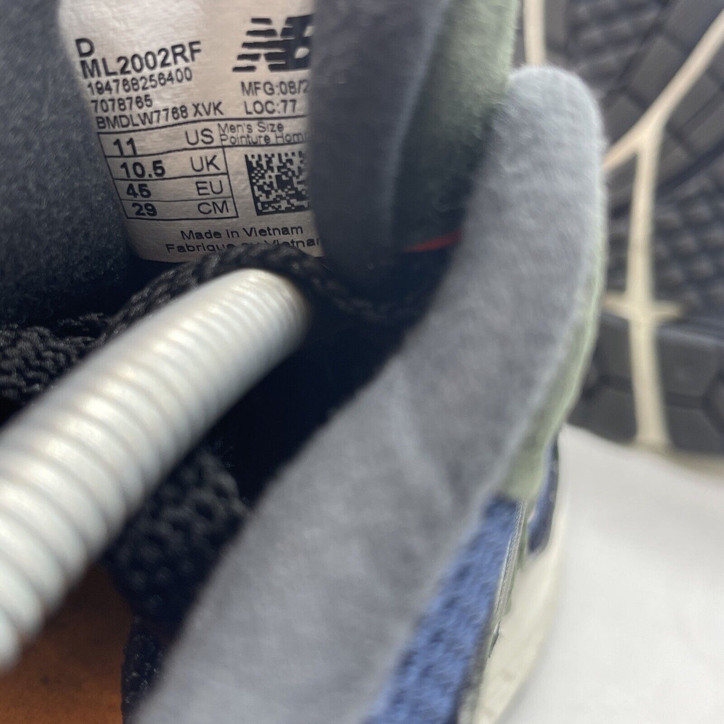 Size 11 - New Balance 2002 Defense Green Natural Indigo Blue Suede (ML2002RF)