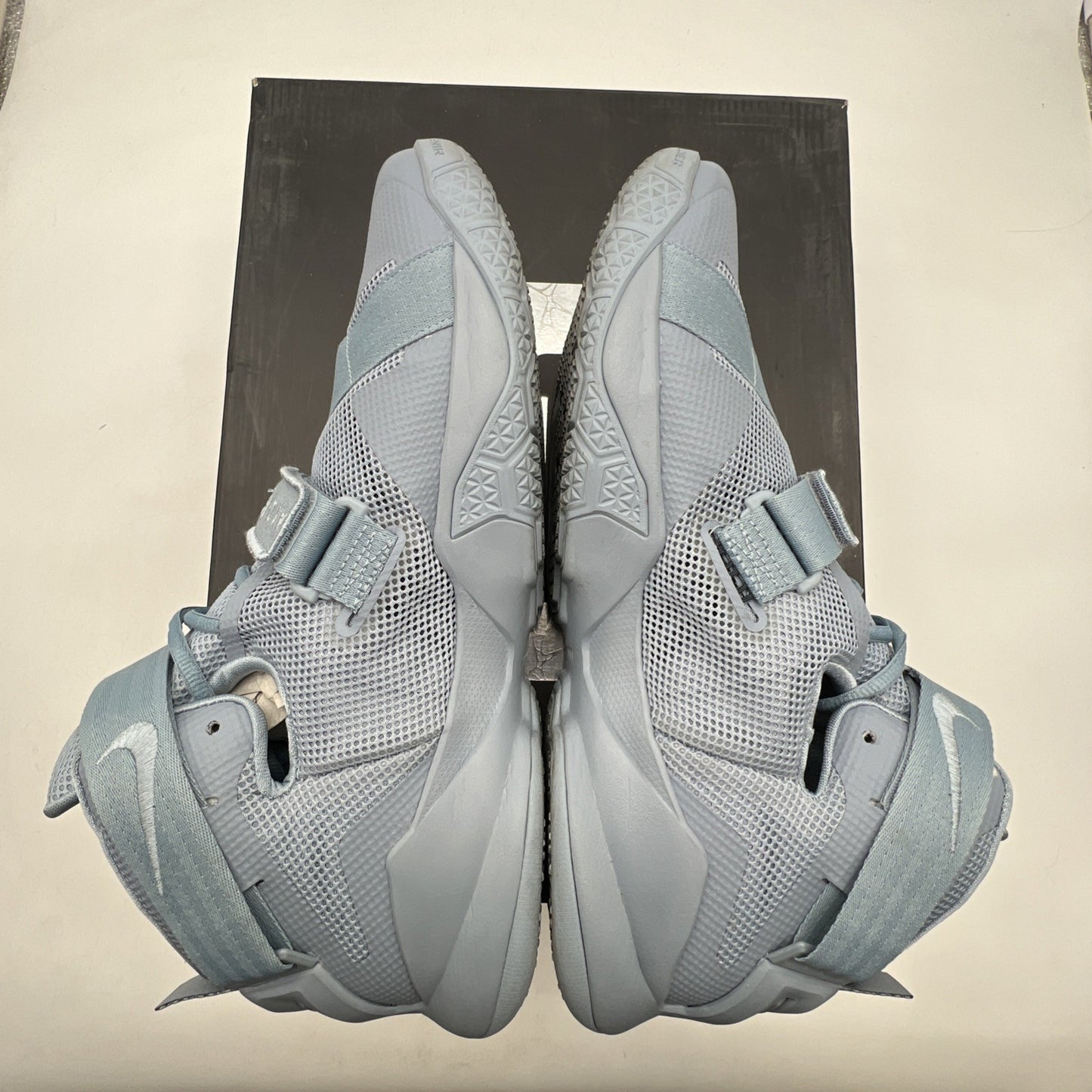 Size 12 - Nike LeBron Soldier 9 PRM Blue Grey (749490-444)