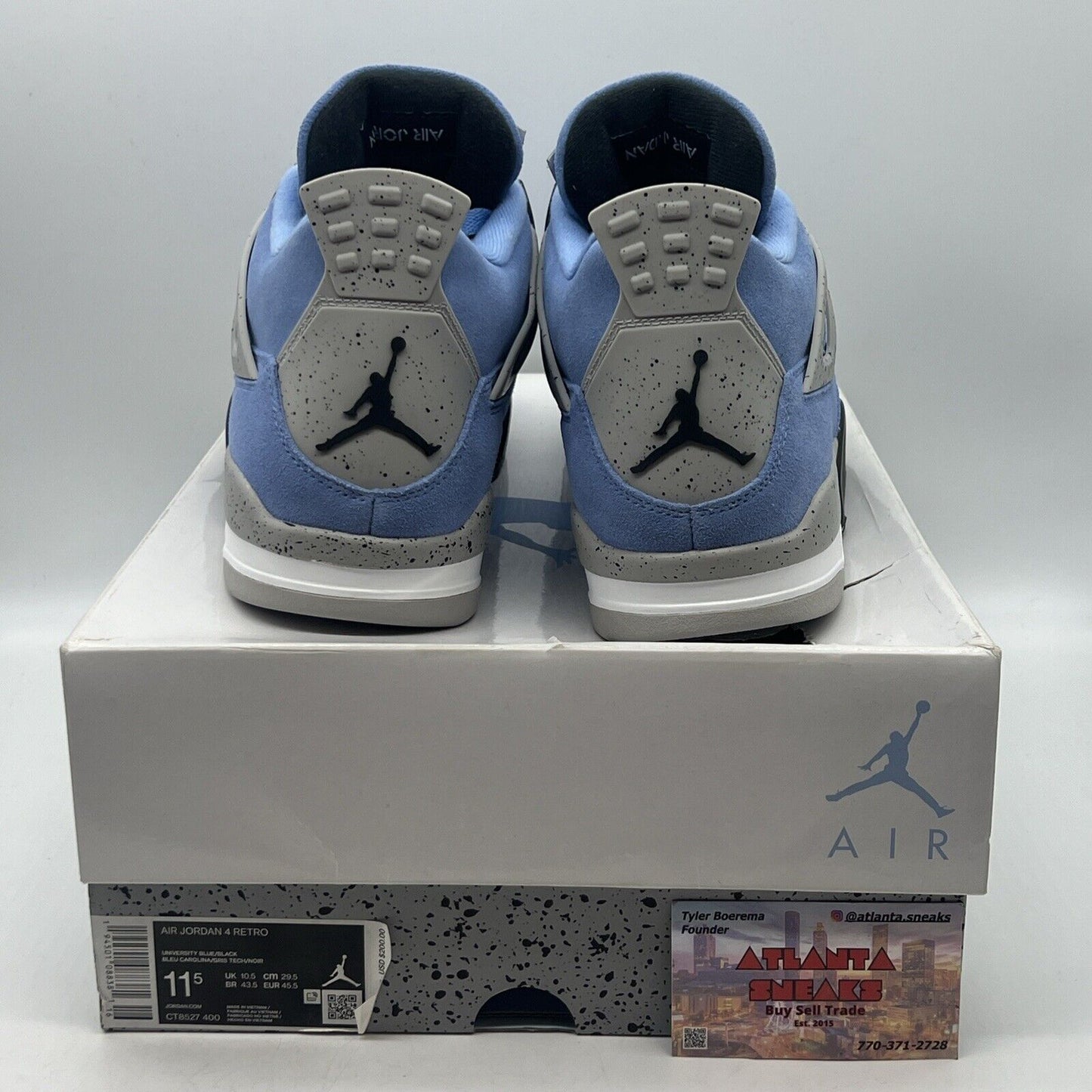 Size 11.5 - Jordan 4 Retro Mid University Blue Brand New Og All