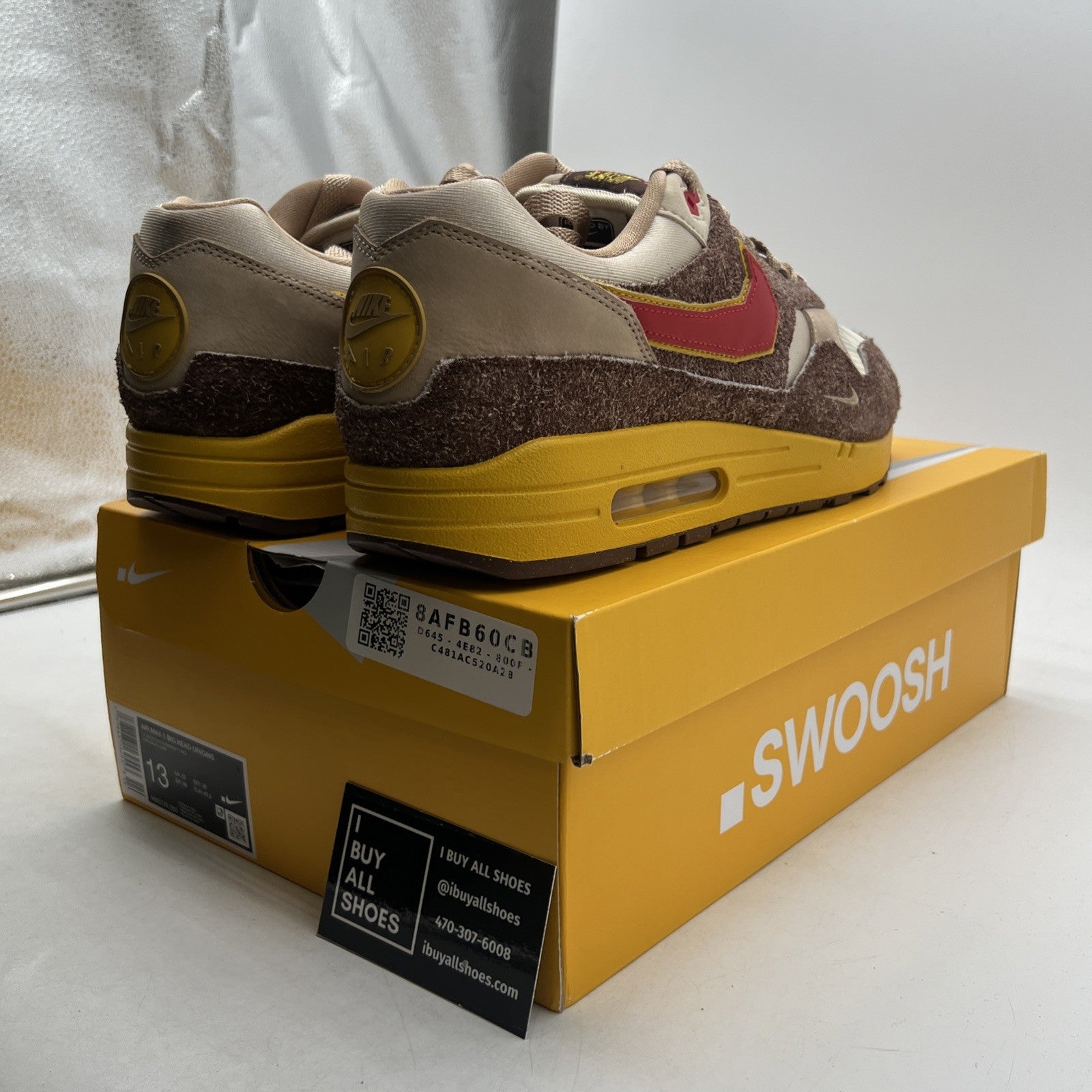 Size 13 - Nike Air Max 1 Low Poly - Big Head Origins (HV5776-200)