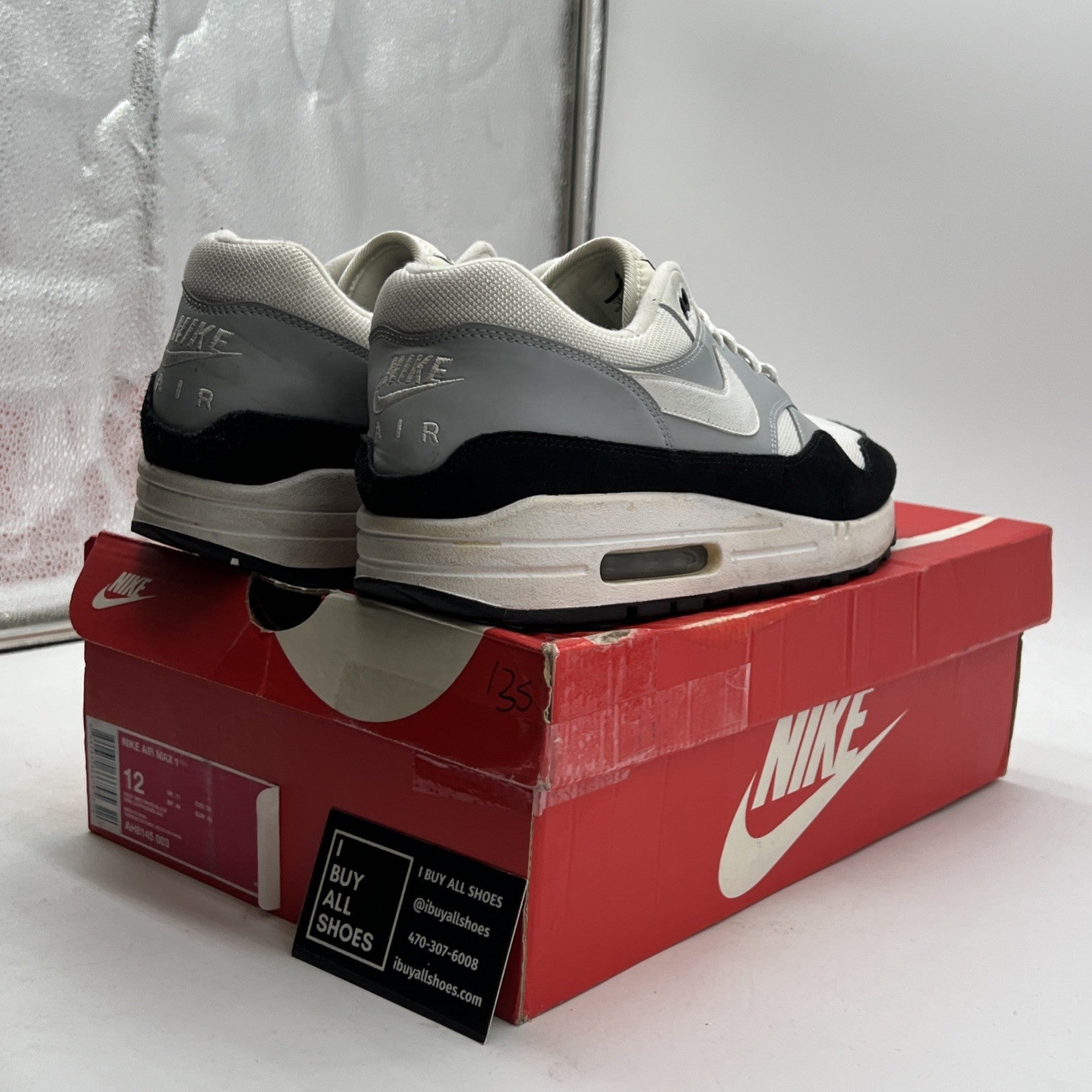 Size 12 - Nike Air Max 1 Wolf Grey (AH8145-003)