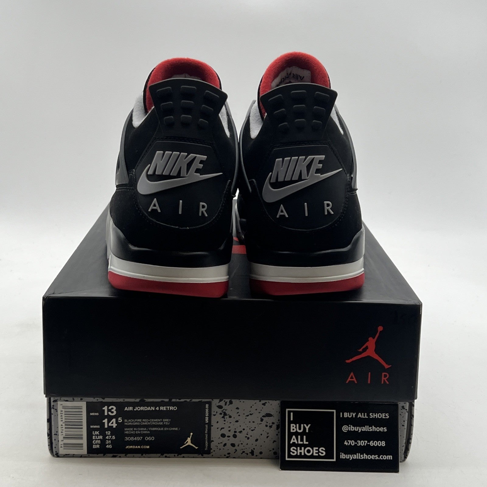 Size 13 - Air Jordan 4 Retro OG Mid Bred 2019 (308497-060)