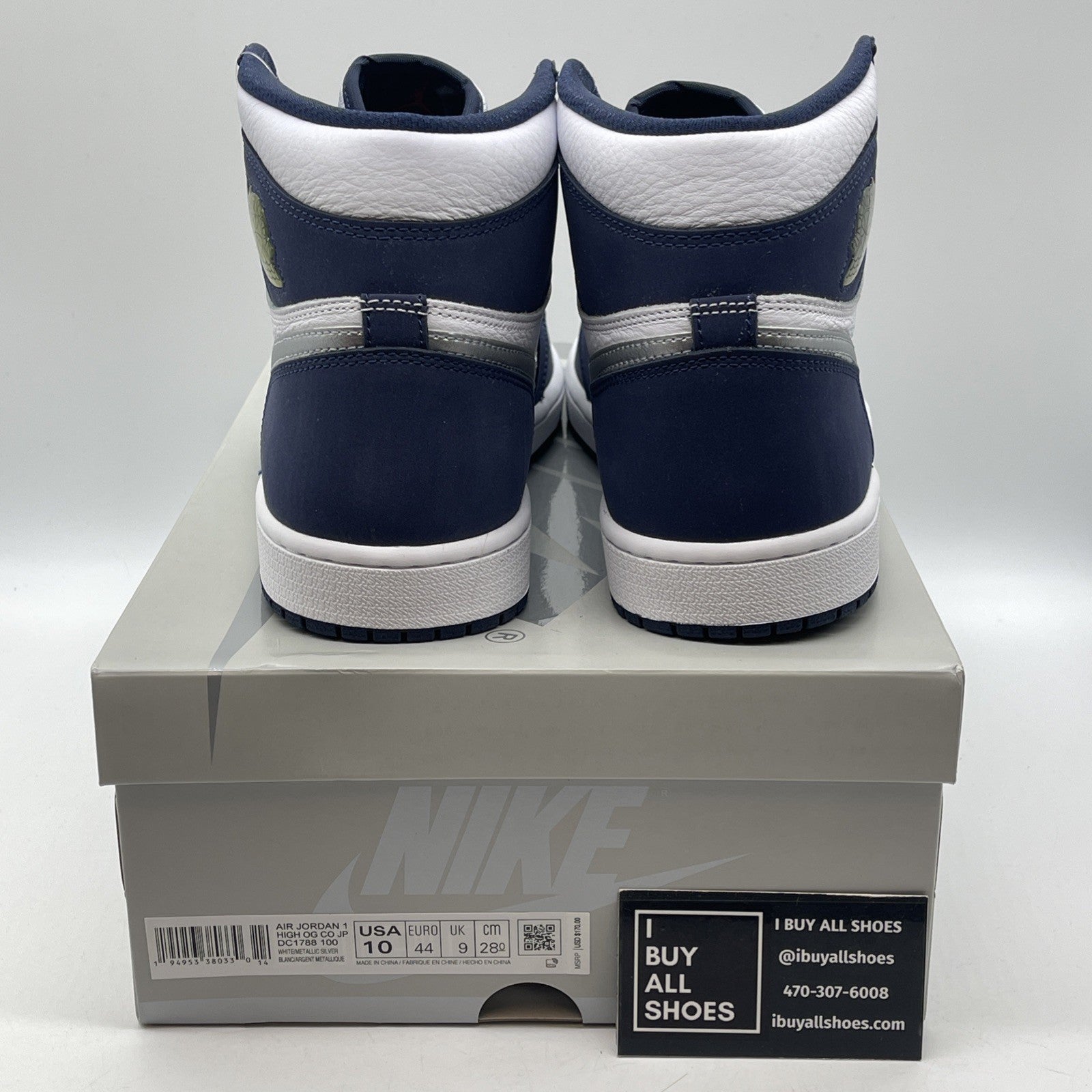 Size 10 - Jordan 1 Retro High CO.JP Midnight Navy Suede Leather (DC1788-100)