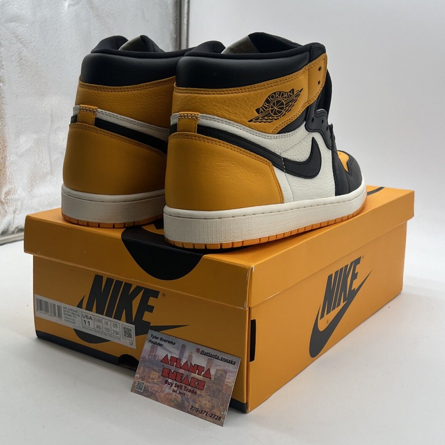 Size 11 - Air Jordan 1 Retro OG High Yellow Toe (555088-711)