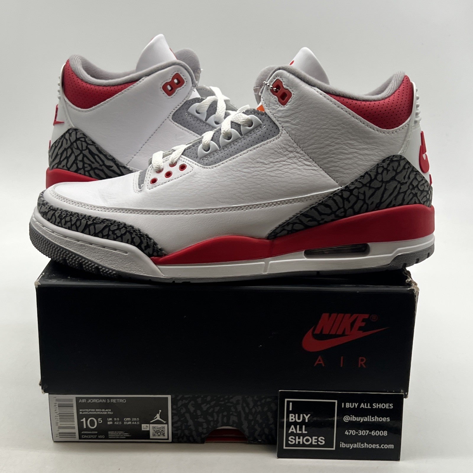 Size 10.5 - Air Jordan 3 Retro Mid Fire Red (DN3707-160)
