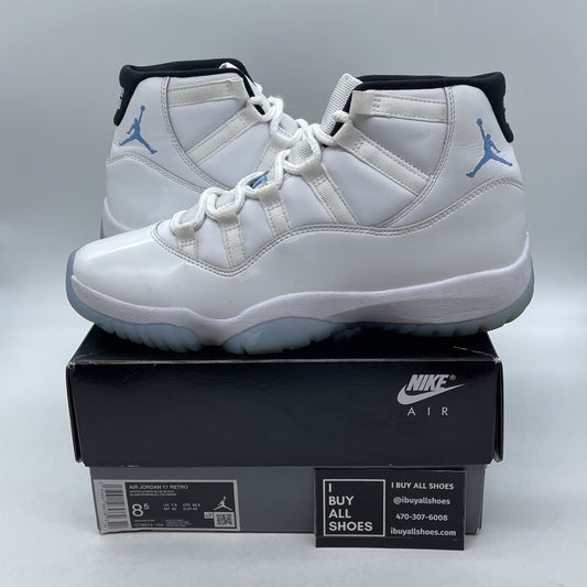 Size 8.5 - Air Jordan 11 Retro 2024 Legend Blue White Black Leather (CT8012-104)