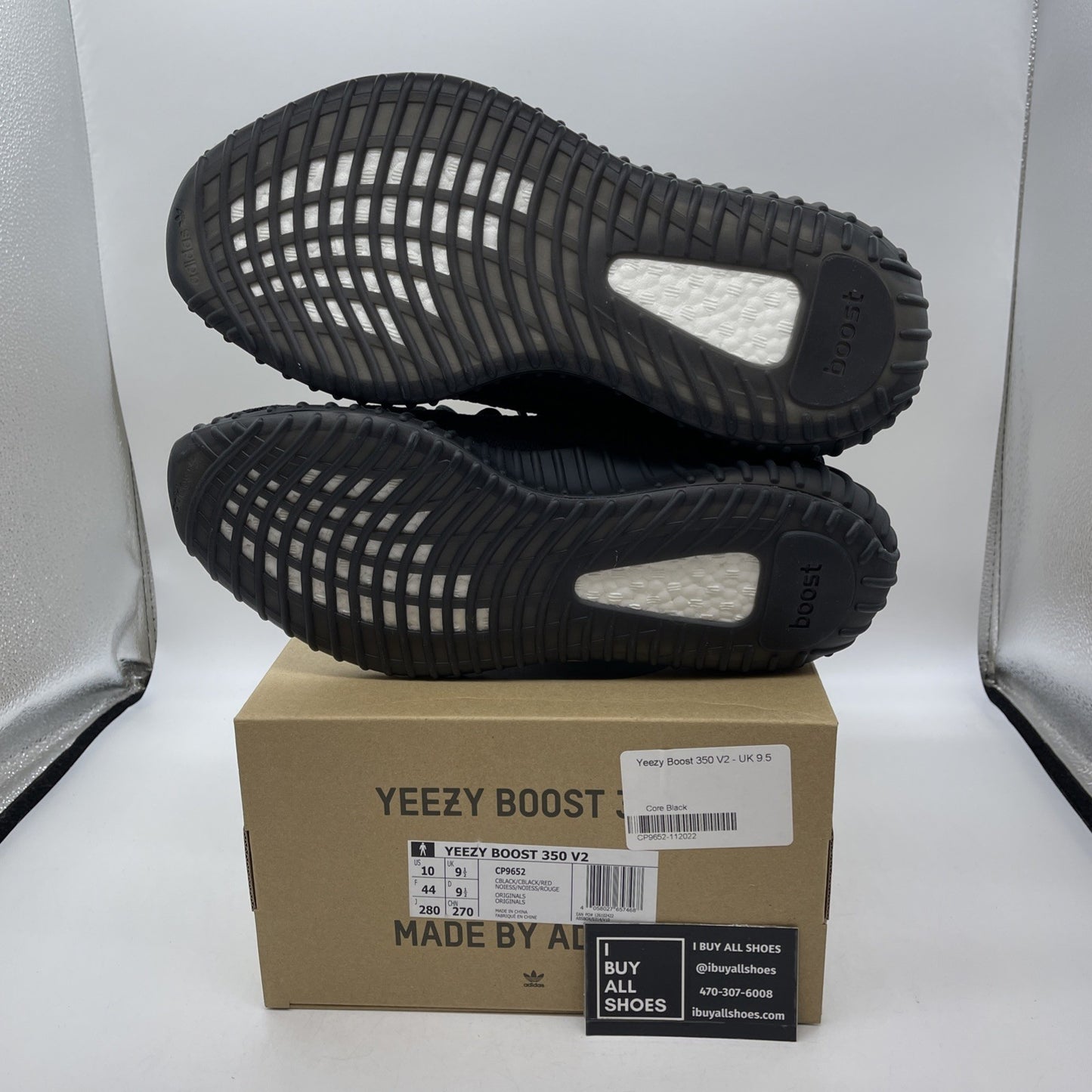 Size 10 - adidas Yeezy Boost 350 V2 Low Bred Black Red Suede (CP9652)