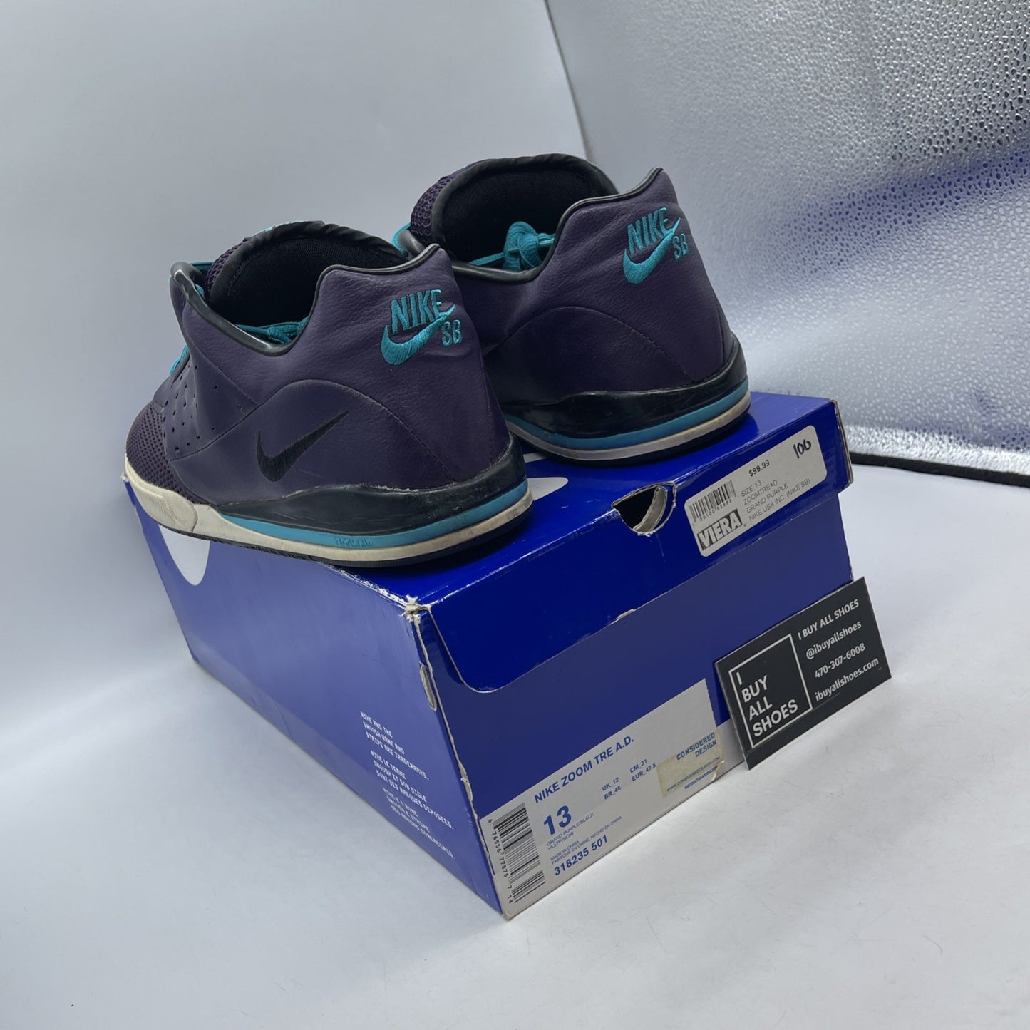 Size 13 - Nike Zoom Tre A.D. Grand Purple (318235-501)