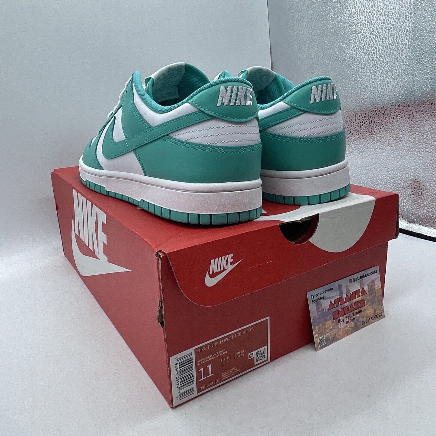 Size 11 - Nike Dunk Low Clear Jade