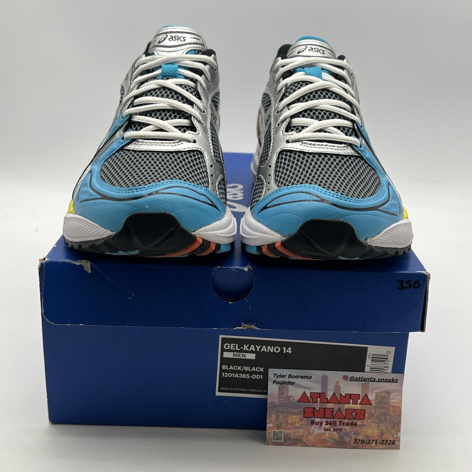 Size 9 - ASICS Angelo Baque x Gel Kayano 14 Rebirth of Cool (1201A365-001)