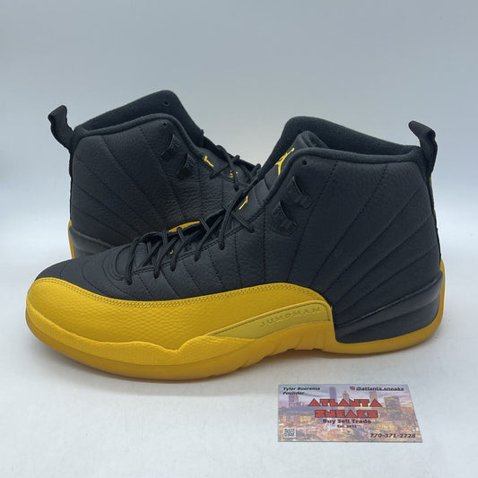 Size 13 - Jordan 12 Retro University Gold Black Yellow Leather (130690-070)