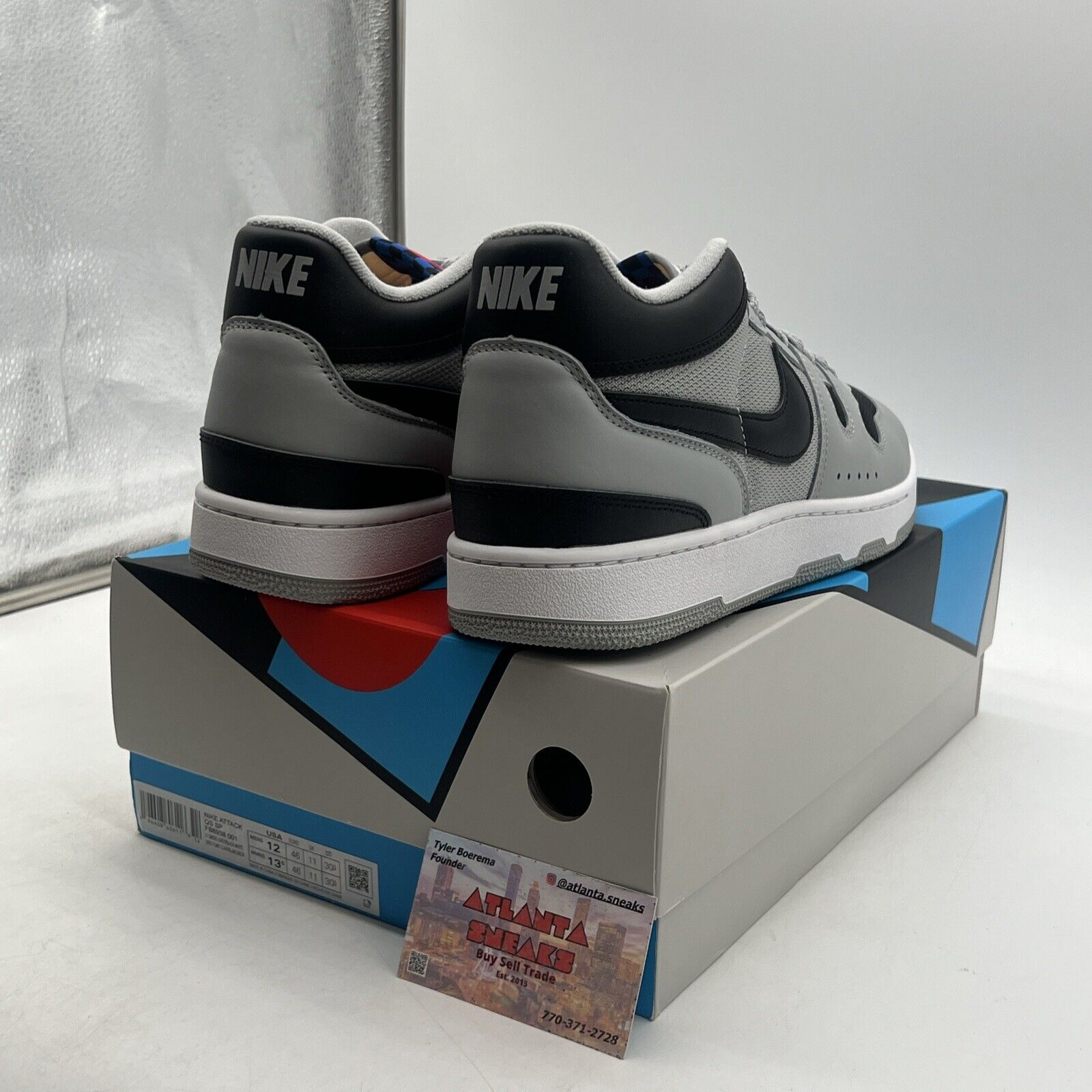 Size 12 - Nike Mac Attack QS SP OG 2023 Light Smoke Grey (FB8938-001).