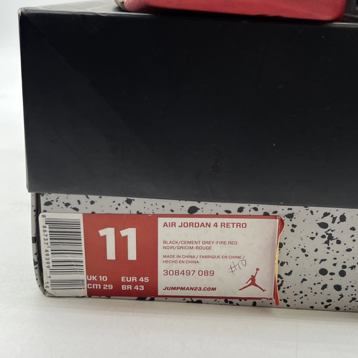Size 11 - Air Jordan 4 Retro bred release 2012 (308497-089)