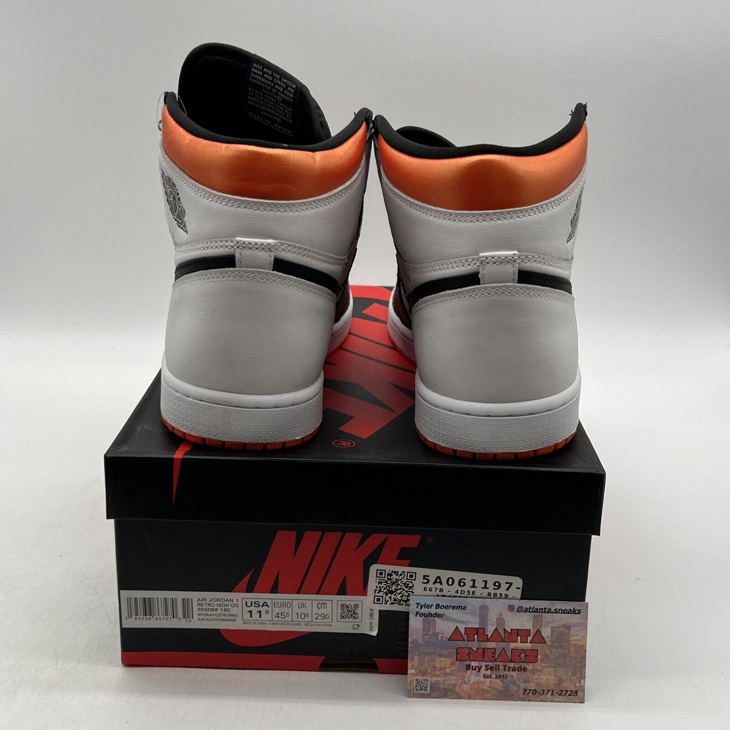 Size 11.5 - Jordan 1 Retro High Electro Orange (555088-180)