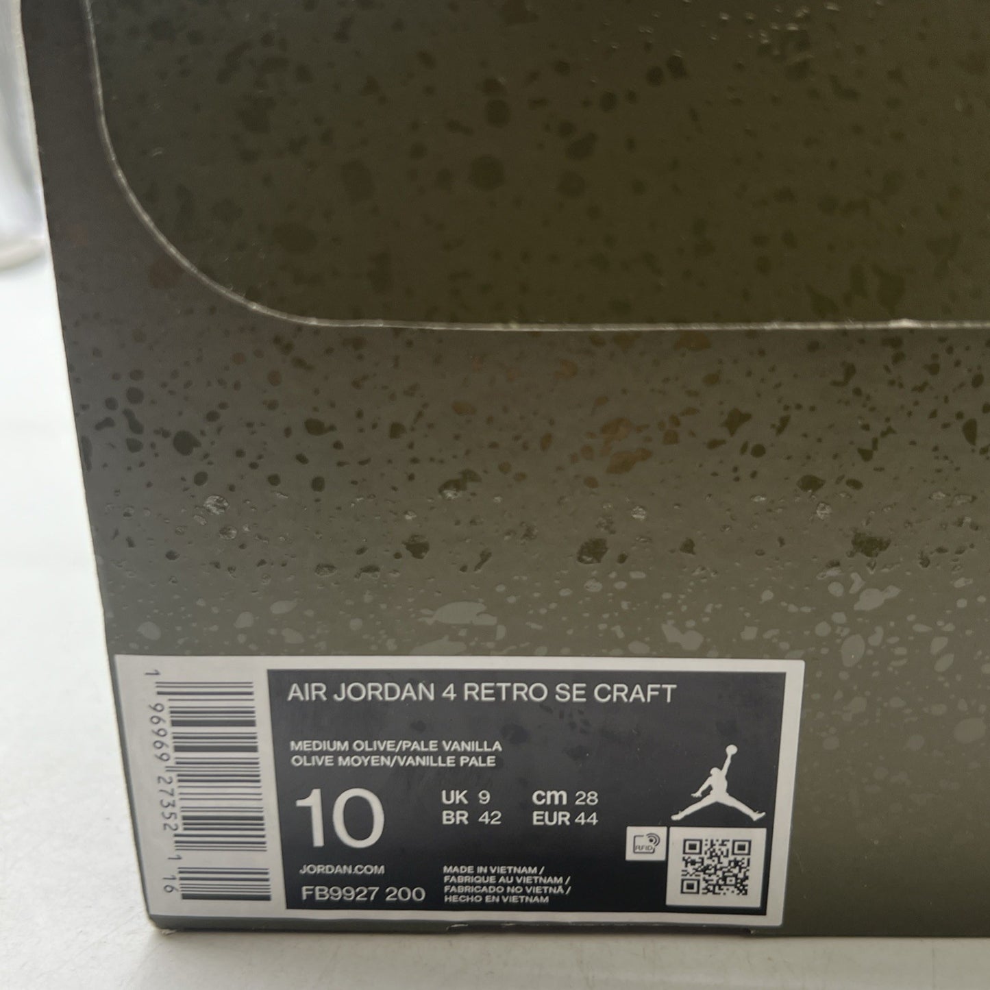 Size 10 - Air Jordan 4 SE Retro Low Craft - Olive (FB9927-200)